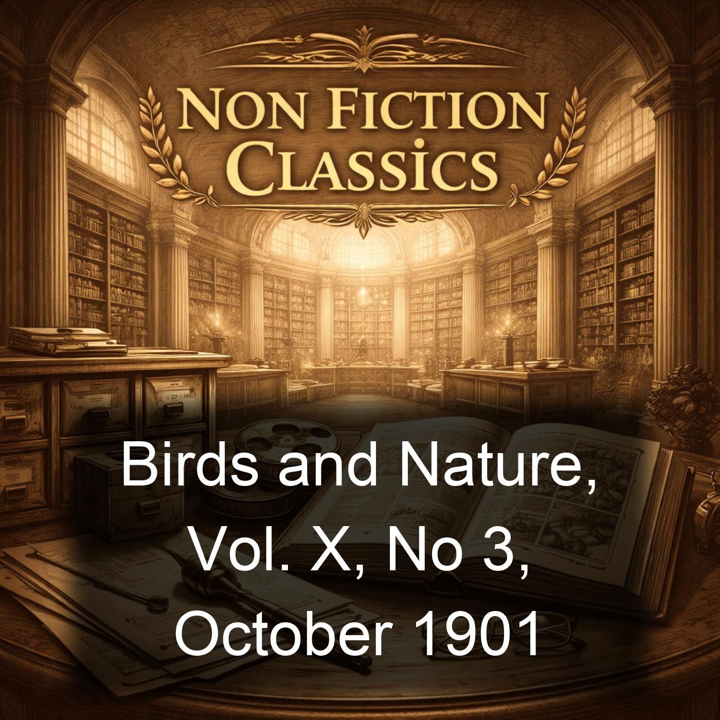 Birds and Nature, Vol. X, No 3, October 1901 cover art
