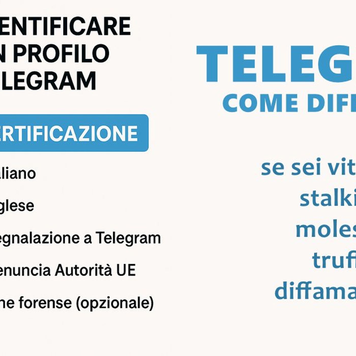 Scoprire il numero di telefono da un profilo Telegram? Ecco cosa è vero, cosa è una truffa e come difenderti se sei vittima di stalking, mol episode artwork