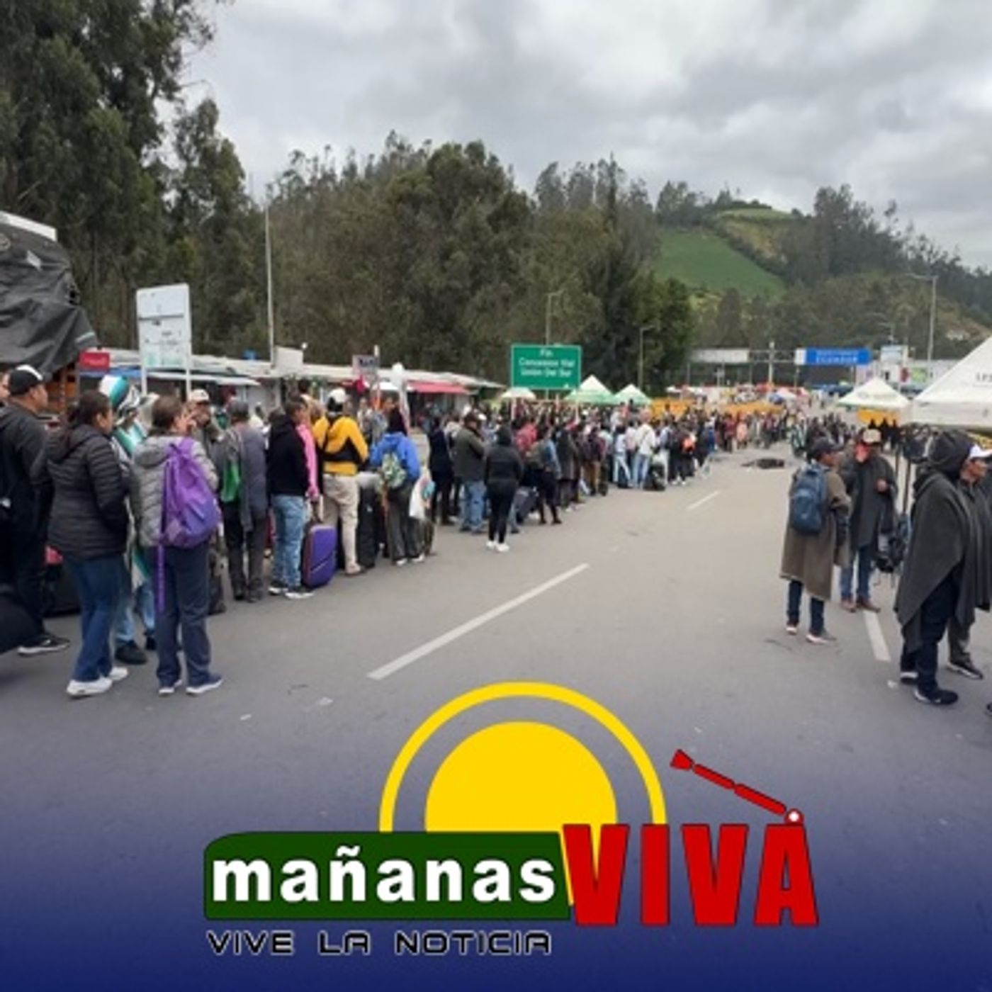 Indígenas bloquean paso peatonal en el Puente Internacional de Rumichaca