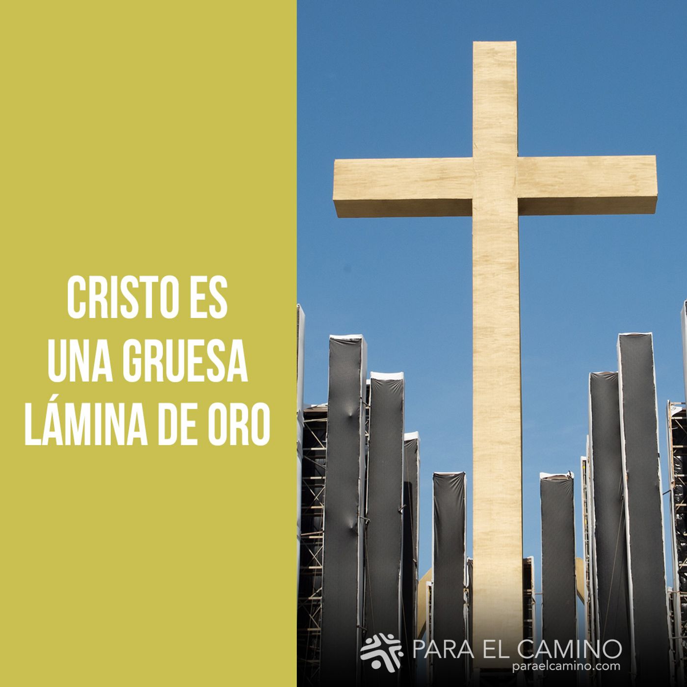 Cristo es una gruesa lámina de oro Cristo es una gruesa lámina de oro
