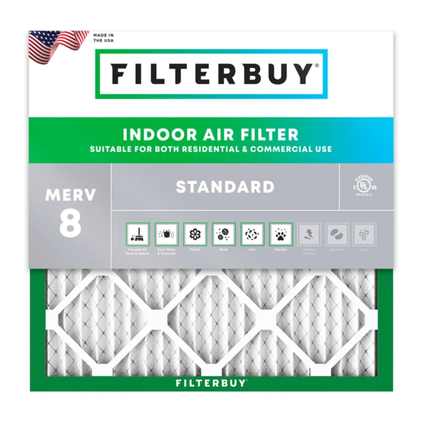 Best 13.25x13.25x1 MERV 8 Furnace & HVAC Air Conditioner Filters