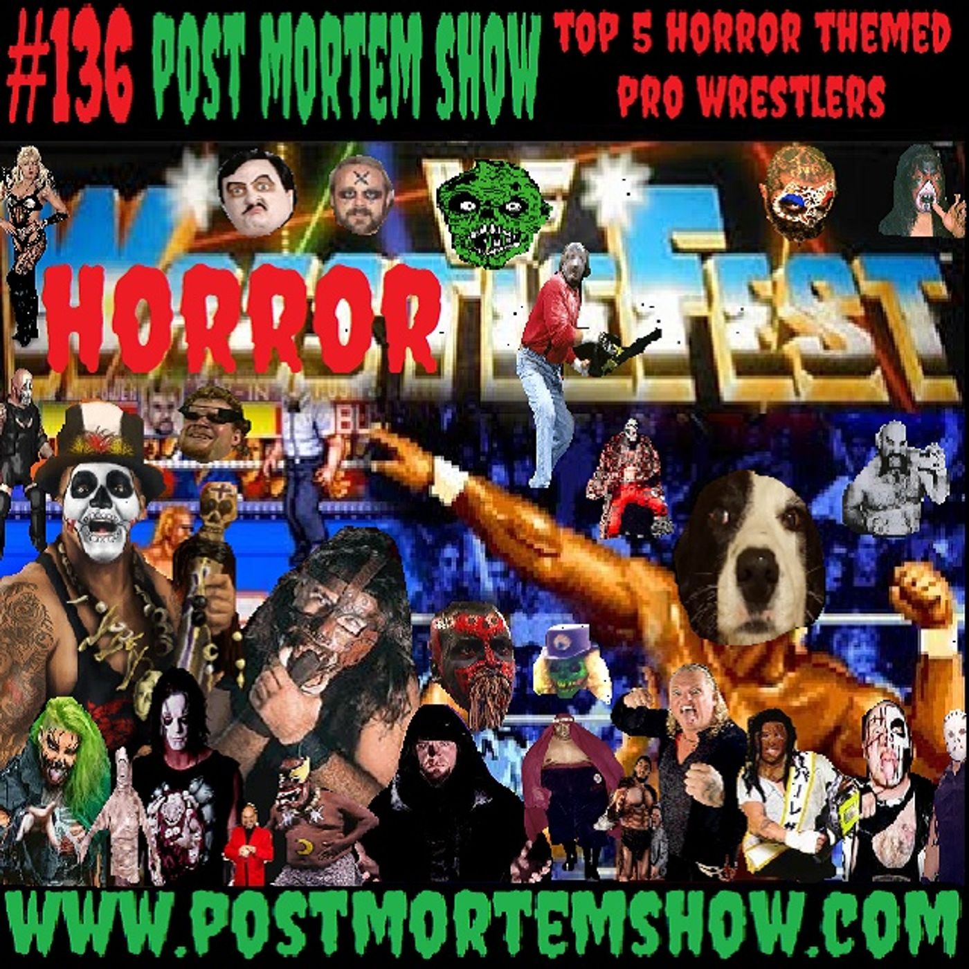 e136 - Boo the Varg (Top 5 Horror Wrestlers) episode artwork