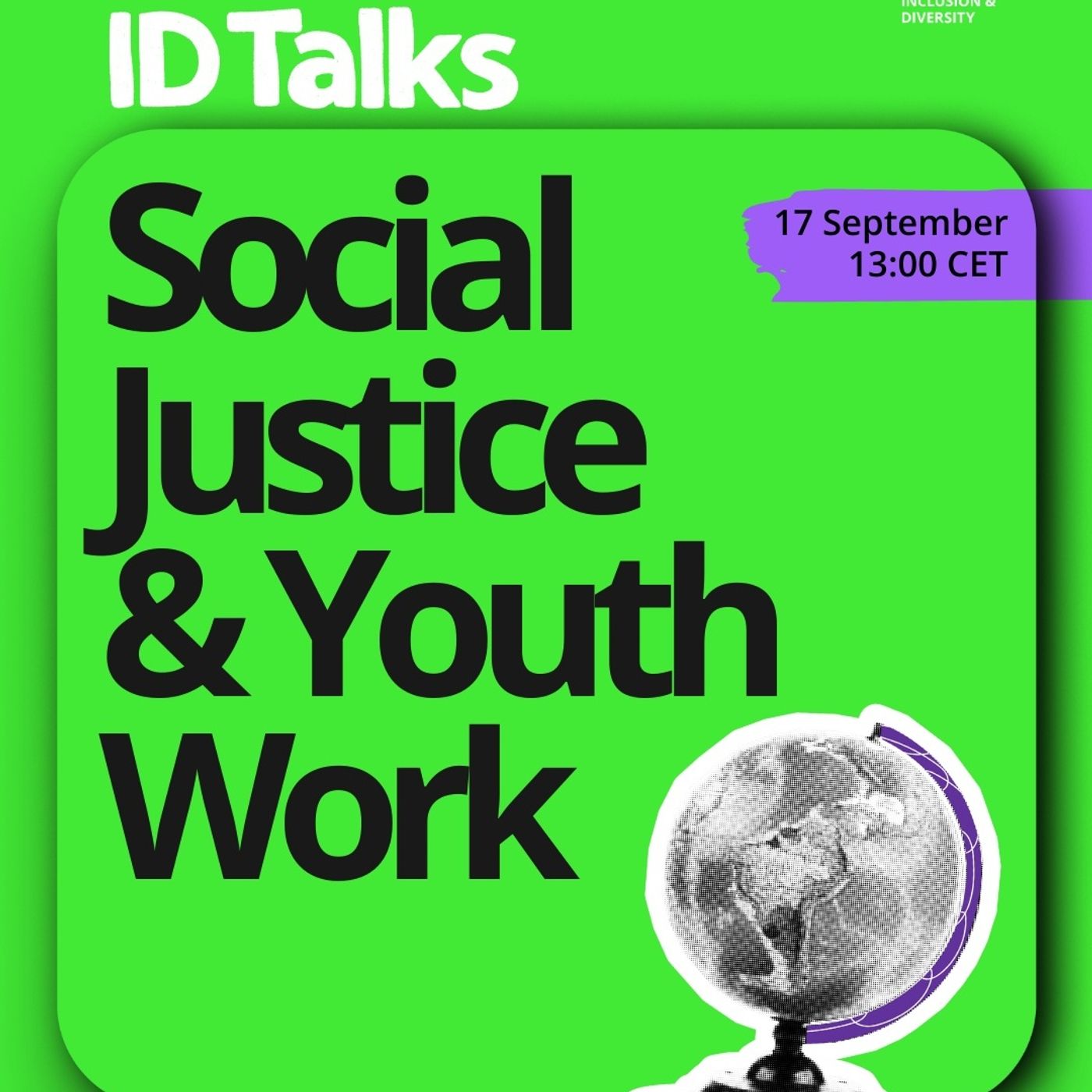 ID Talks Social Justice and Youth Work episode artwork