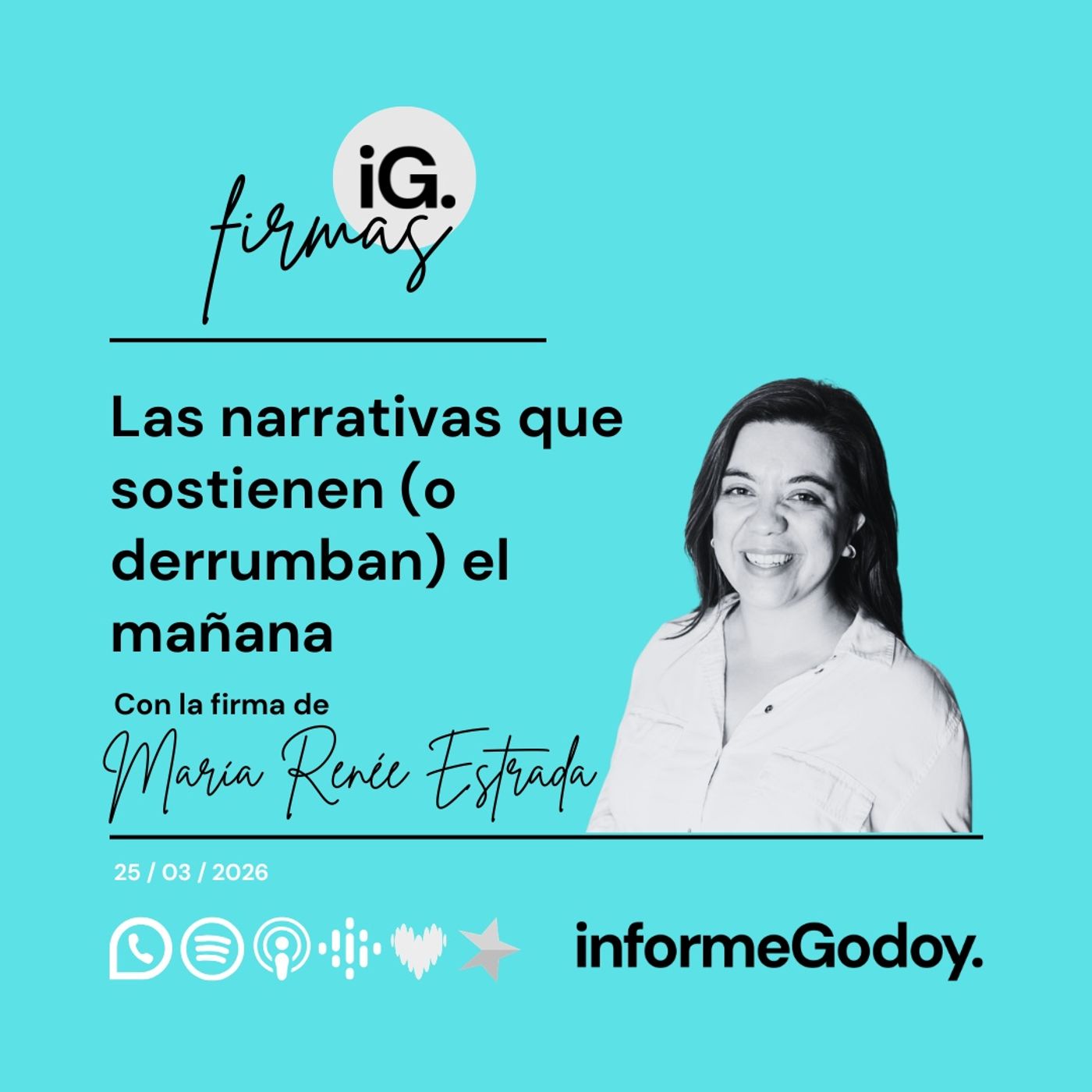 Las narrativas que sostienen (o derrumban) el mañana | María Renée Estrada episode artwork