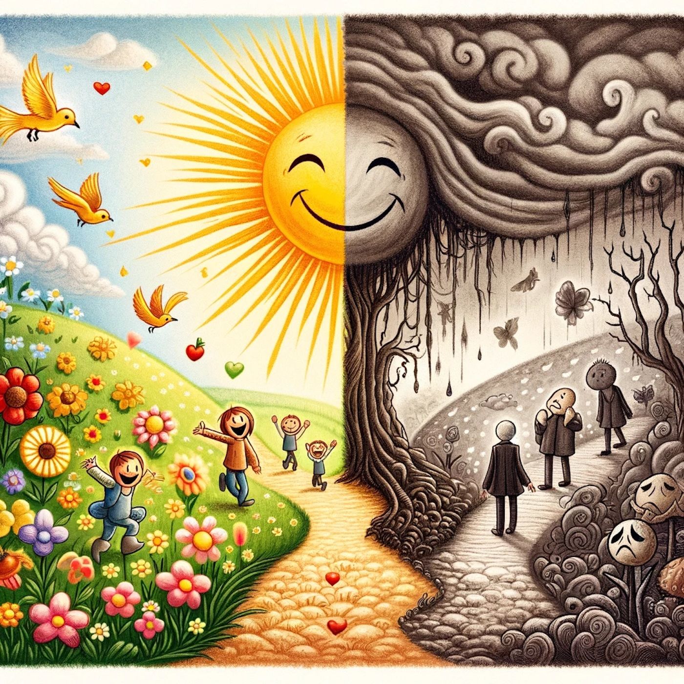 "Some cause happiness wherever they go; others whenever they go." episode artwork