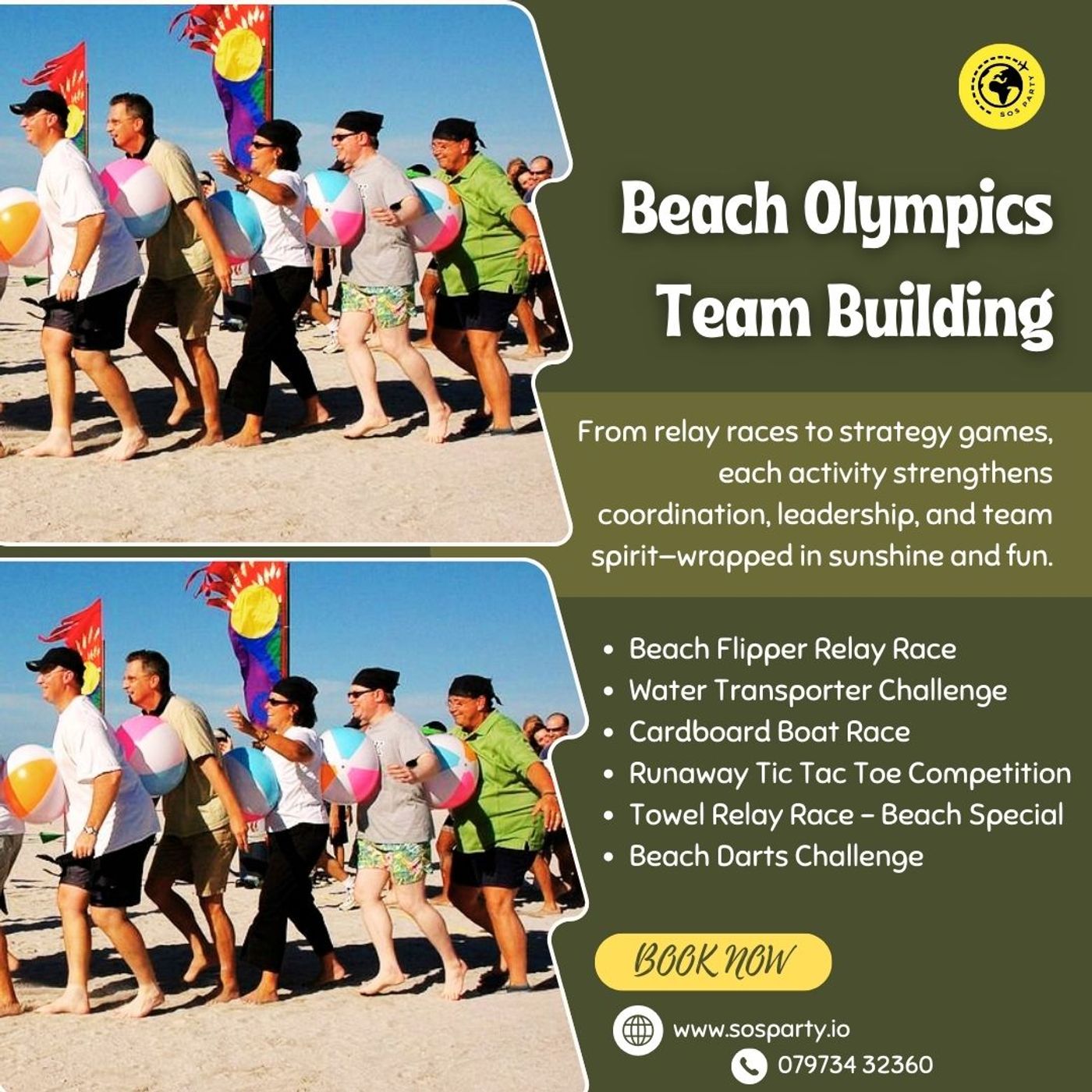 Company Outing Beach Games For Team Building