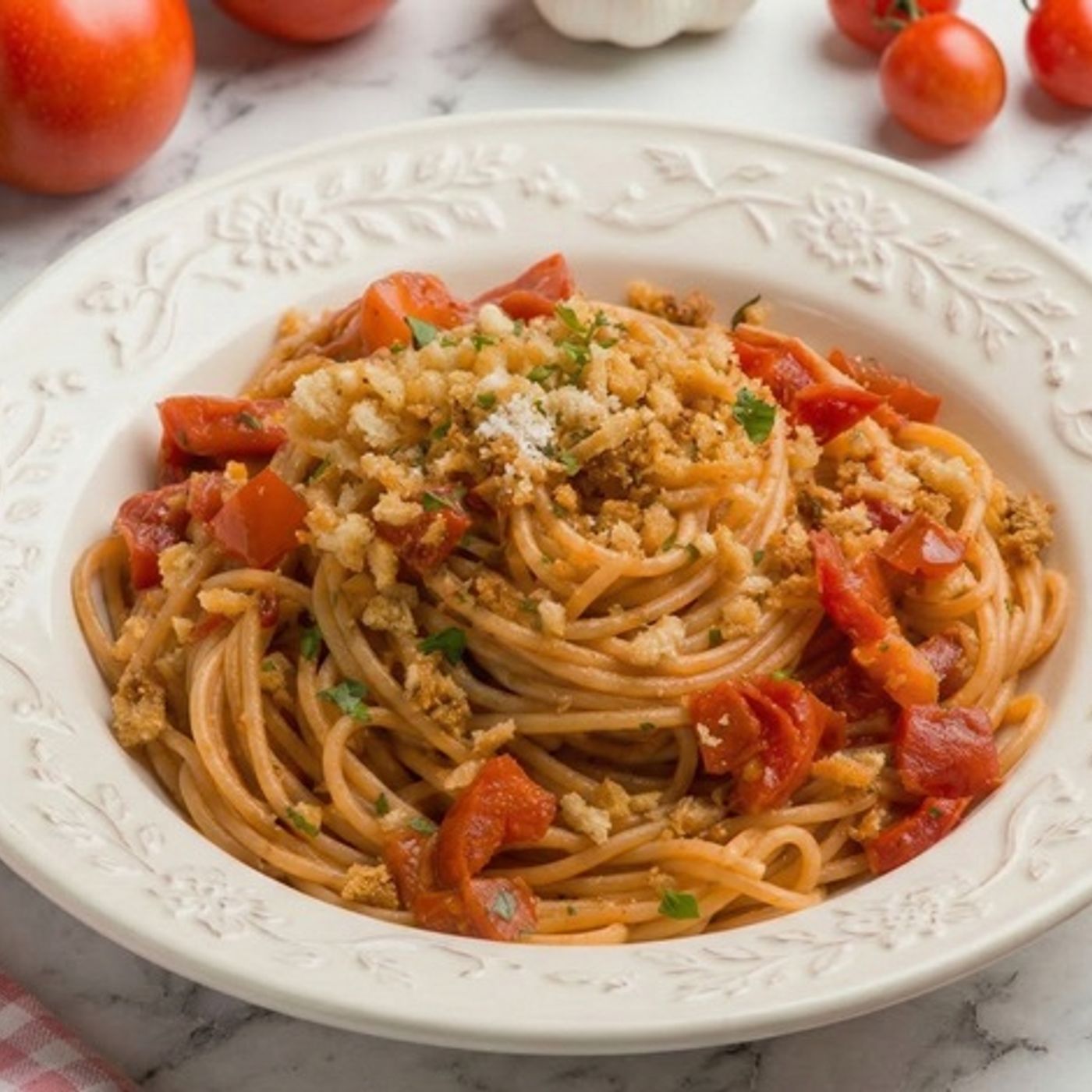 Spaghetti ammollicati con acciughe e pomodorini: ricetta veloce episode artwork