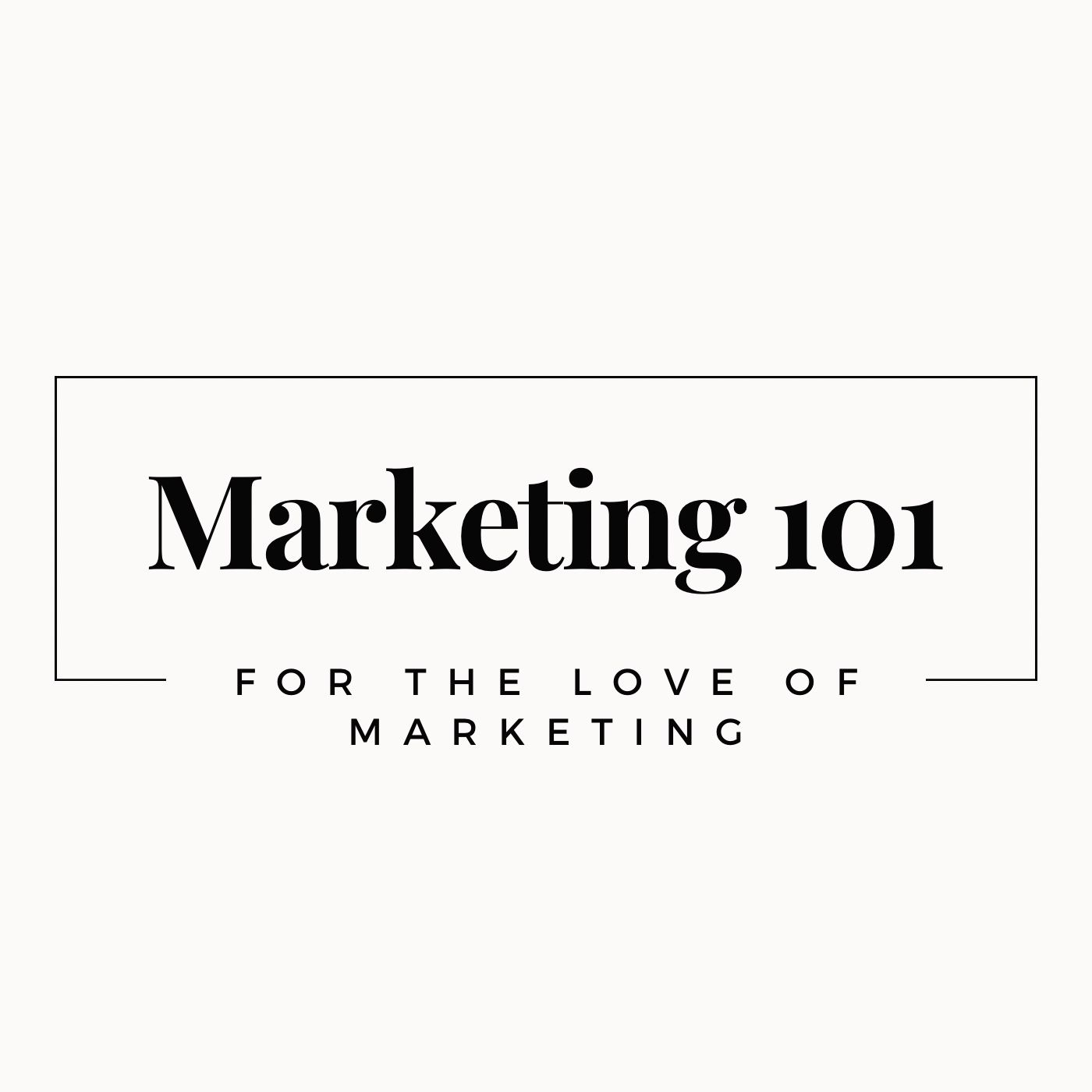 Marketing 101