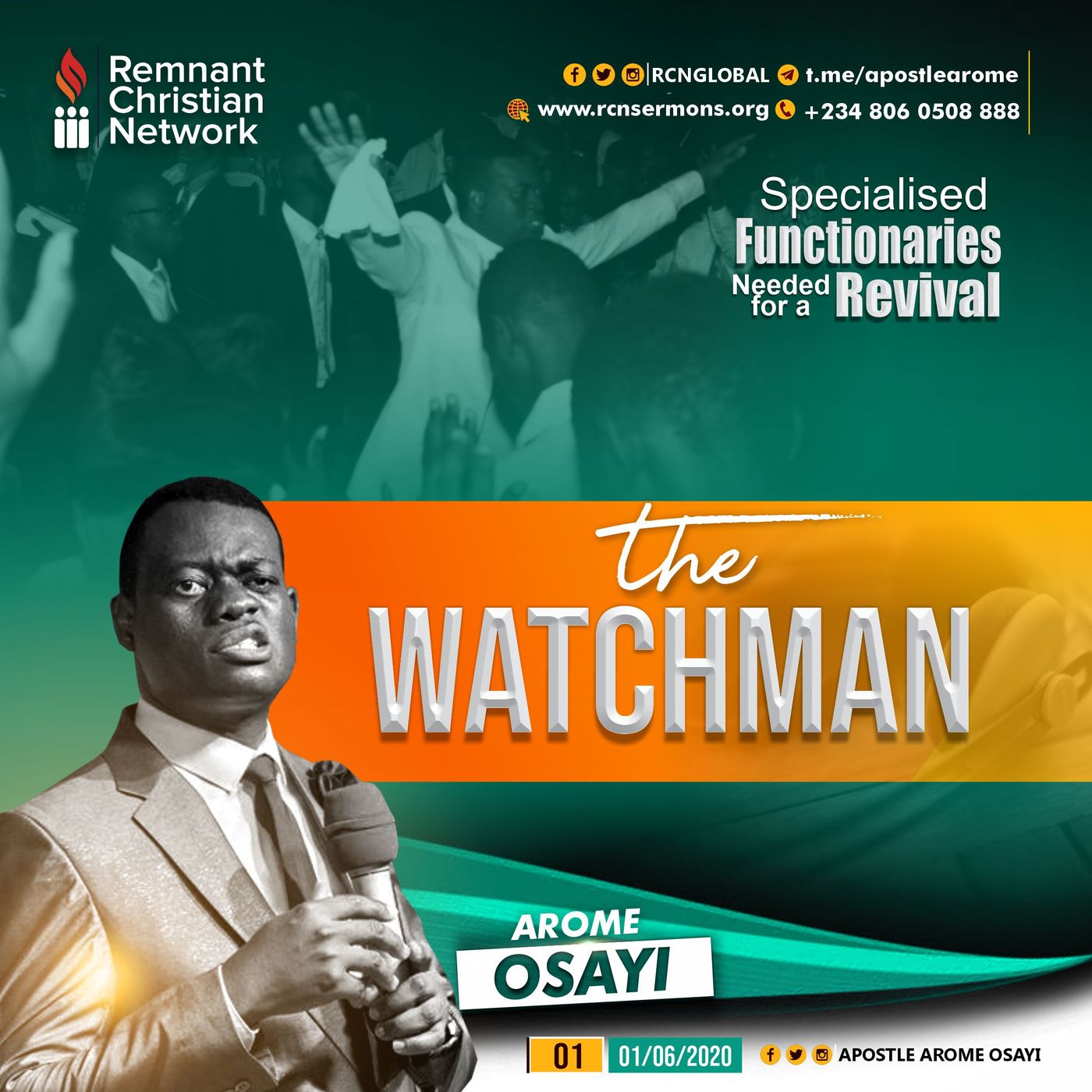 01 The Watchman - (Apst. Arome Osayi)