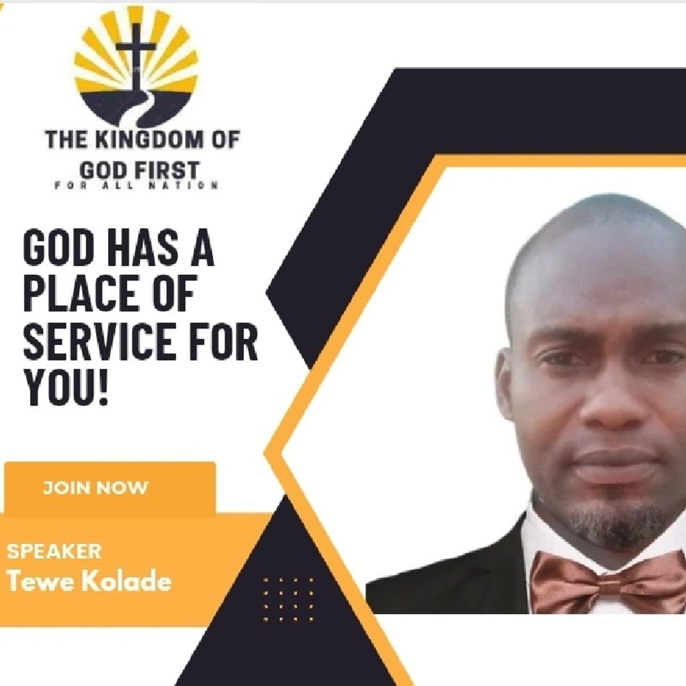 GOD HAS A PLACE OF SERVICE FOR YOU!