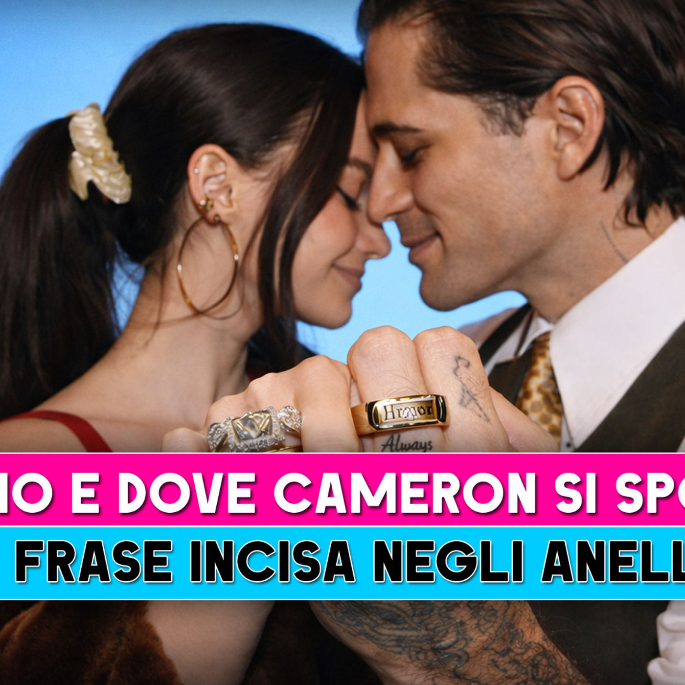 Damiano David e Dove Cameron Si Sposano: La Frase Segreta Incisa Negli Anelli!