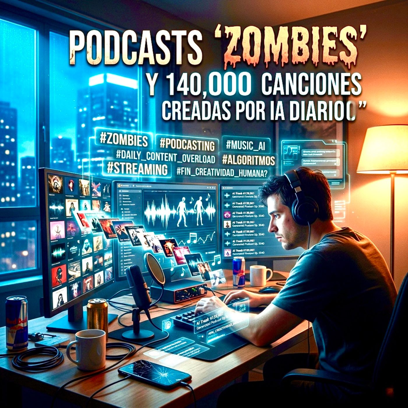 Podcasts "ZOMBIES” y 140,000 Canciones CREADAS por IA al DÍA