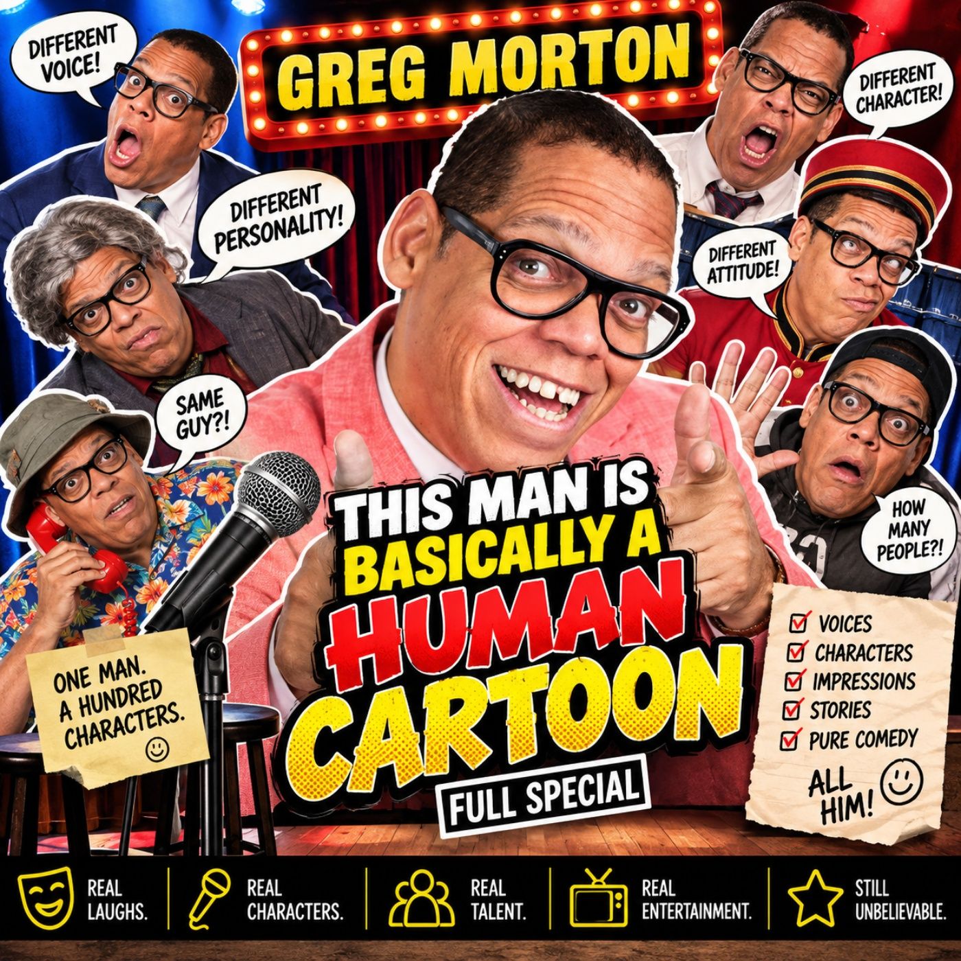 Greg Morton – This Man Is Basically A Human Cartoon Full Special (Stand-up Comedy) episode artwork