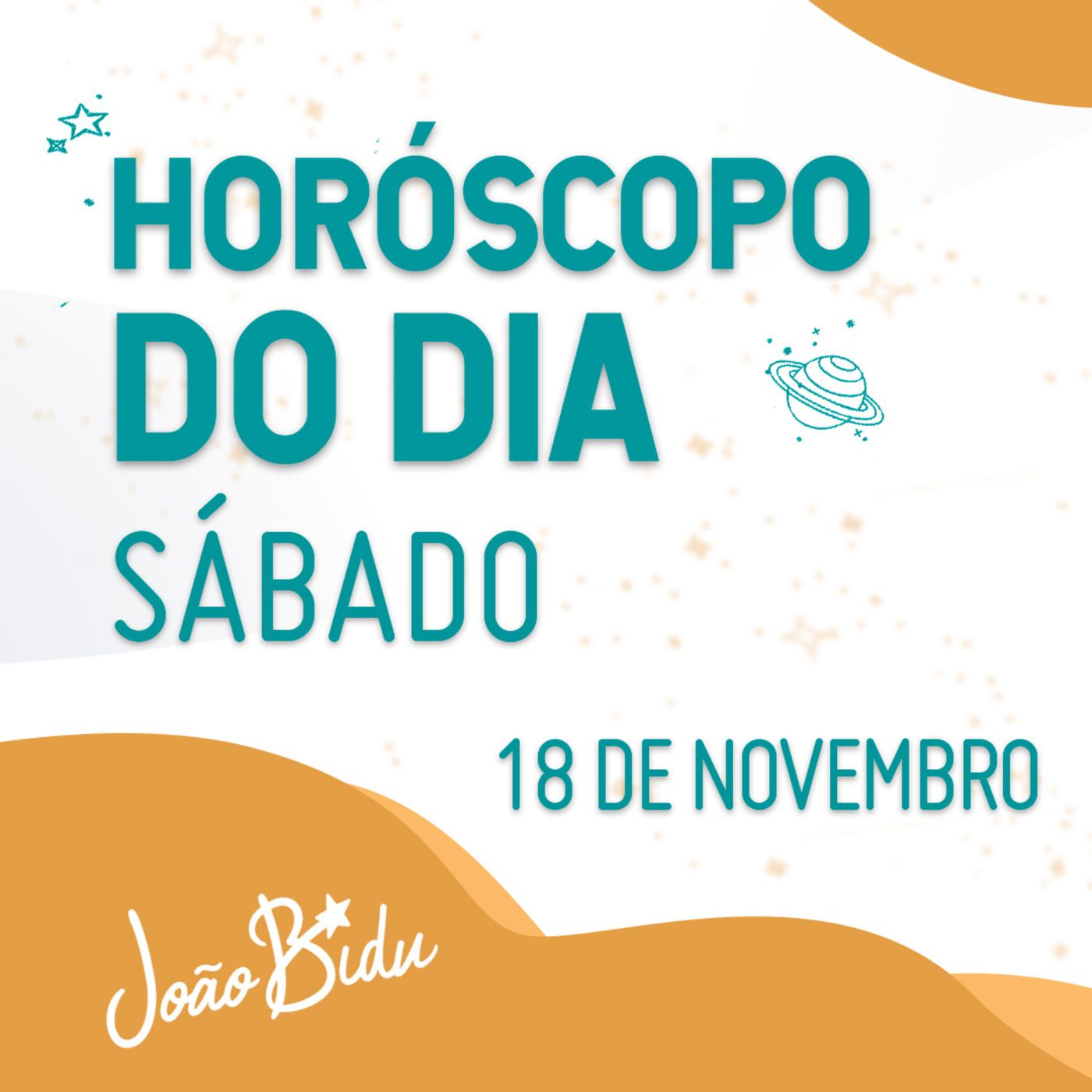 Horóscopo do Dia 18 de Novembro com João Bidu - Sábado episode artwork