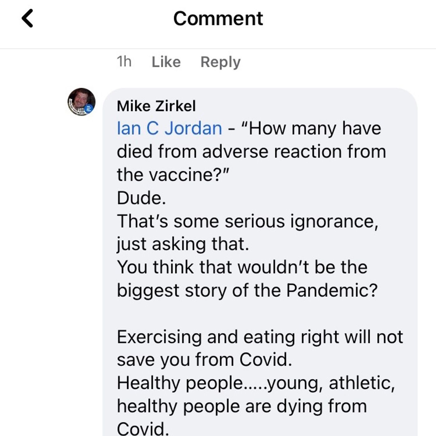 An Idiot Told Me Diet and Exercise can’t help Fight C19 episode artwork