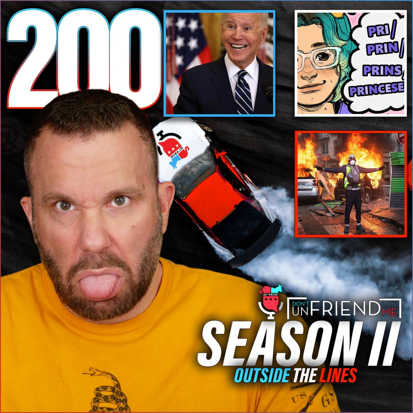 #200: Hilarious pronoun video. Biden worst week. French Revolution II over COVID? episode artwork