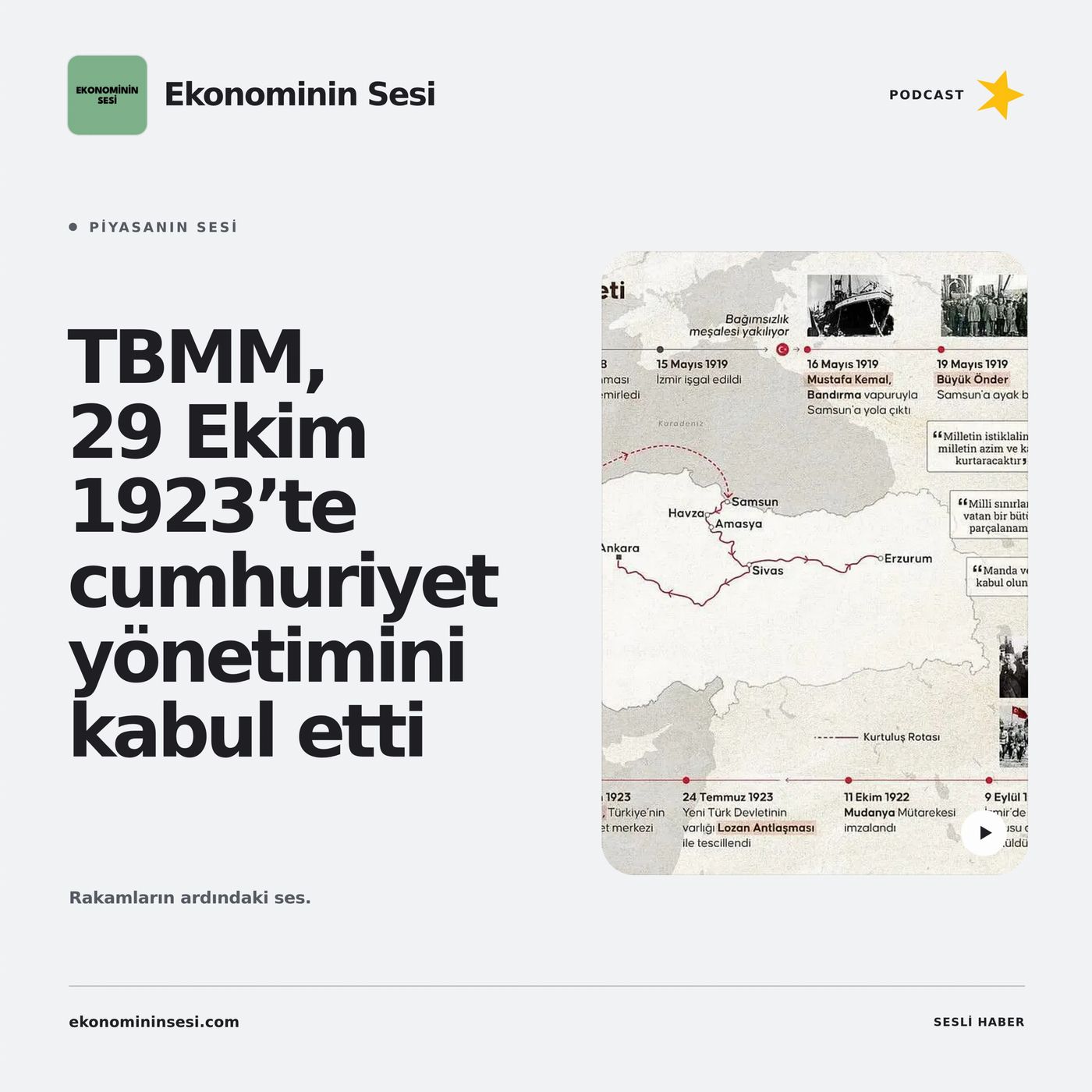 TBMM, 29 Ekim 1923’te cumhuriyet yönetimini kabul etti episode artwork