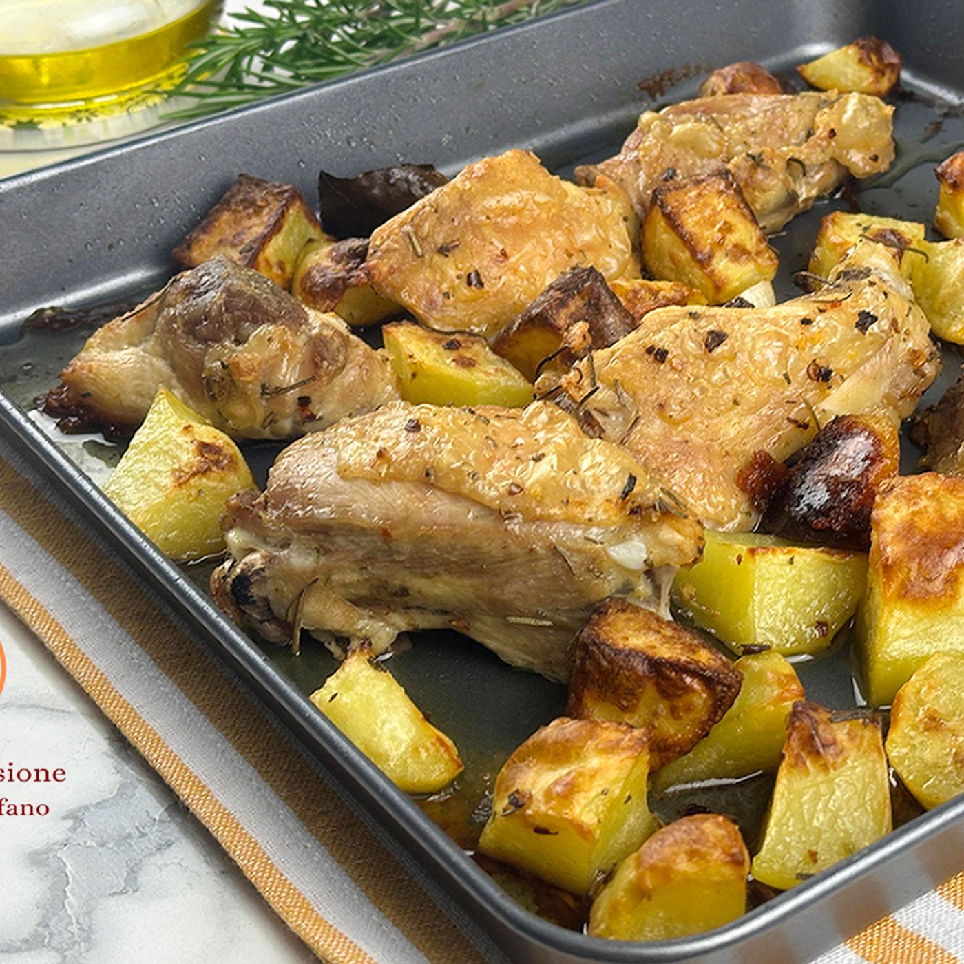 Sovracosce di pollo al forno con patate arrosto episode artwork