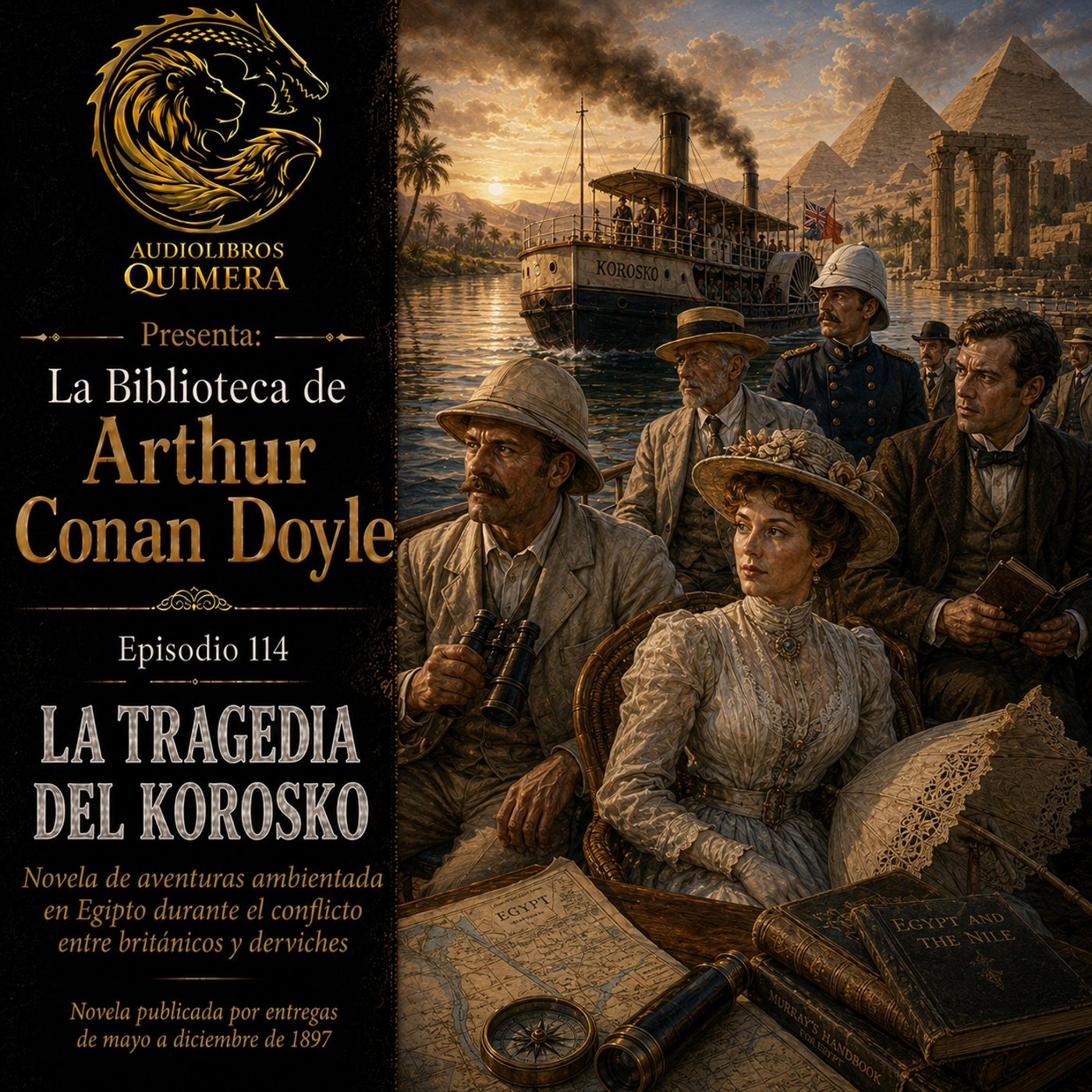 Portada de Audiolibros Quimera - Biblioteca de Arthur Conan Doyle