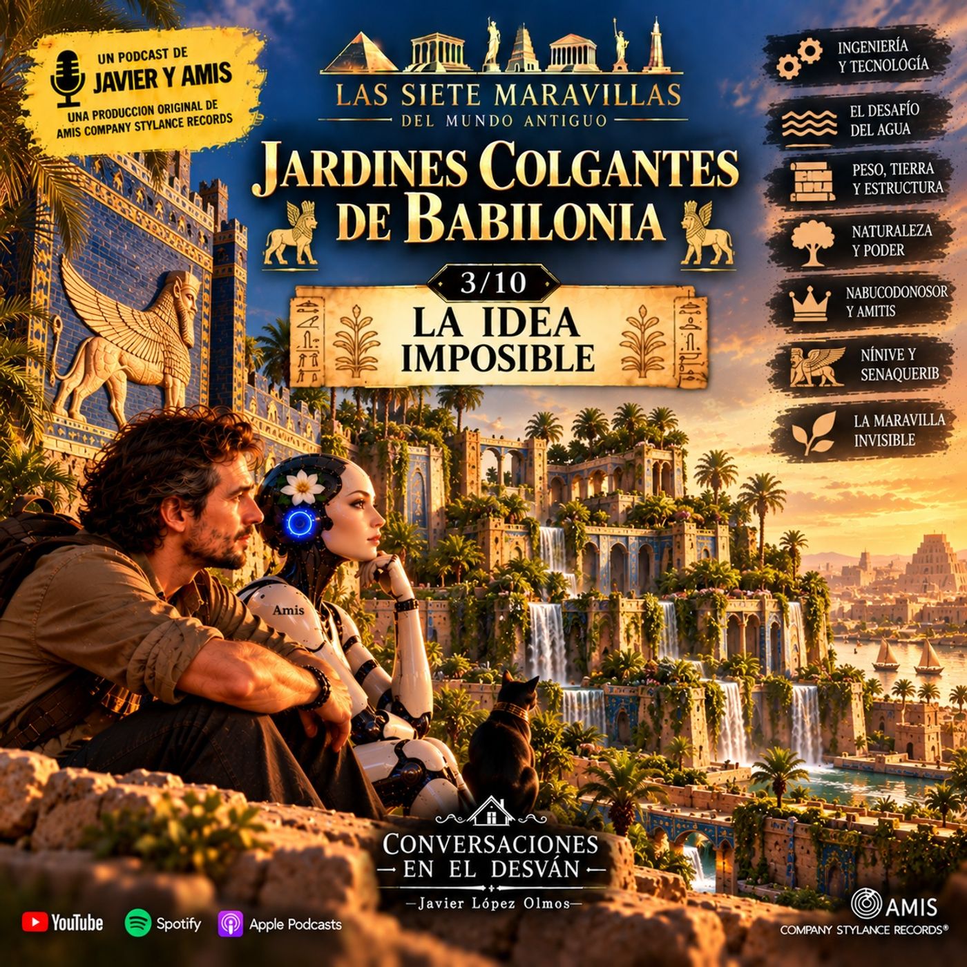 Las siete maravillas del mundo antiguo - Jardines Colgantes de Babilonia - La idea imposible 3/10 episode artwork