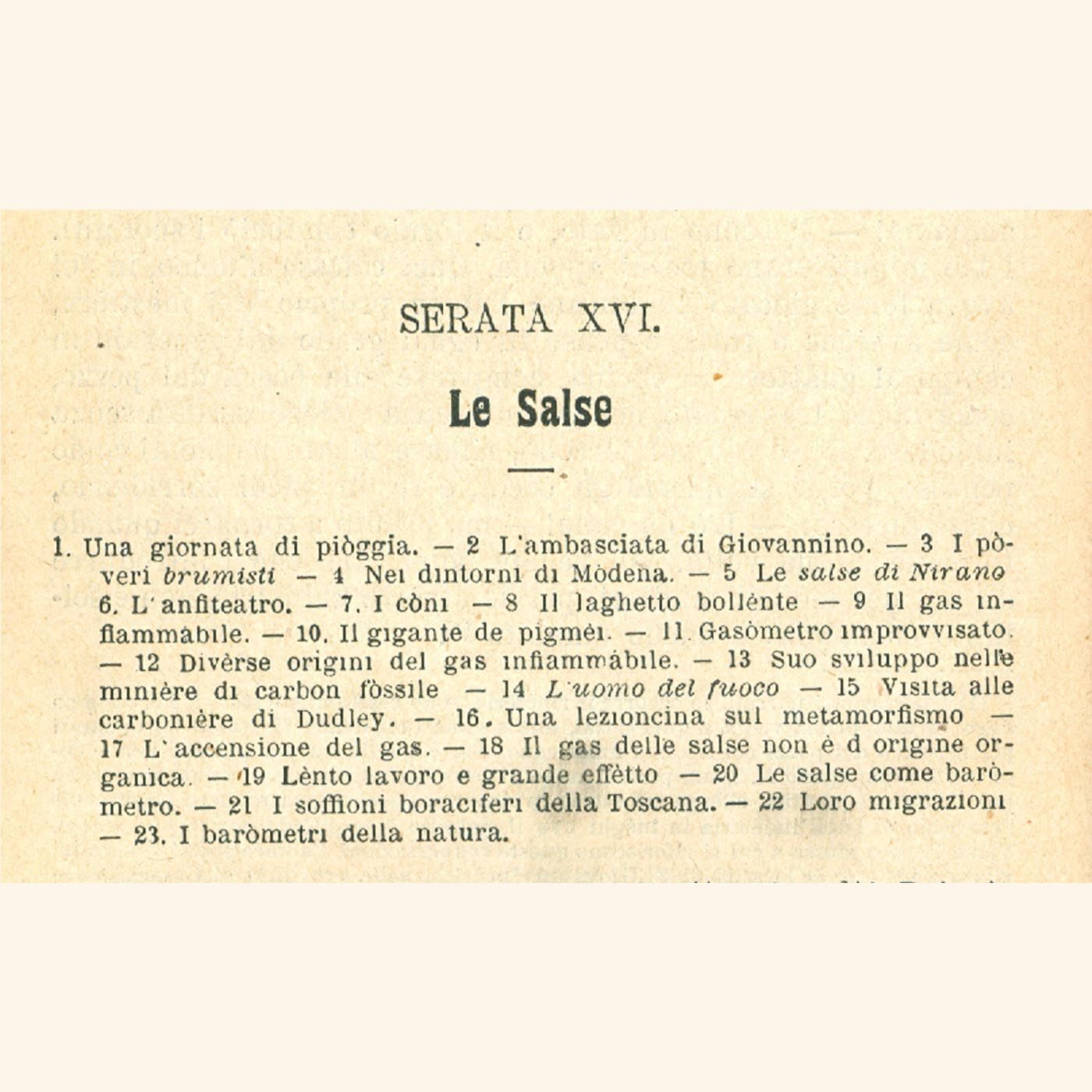 Il Bel Paese - Serata 16