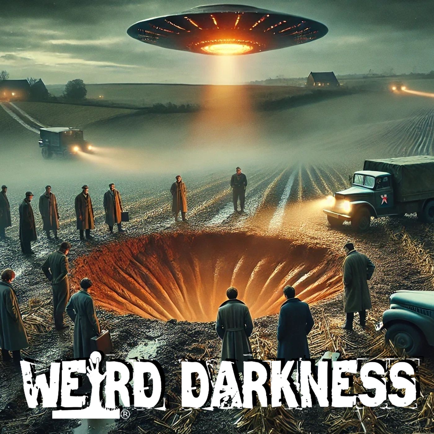 “The CHARLTON CRATER CONSPIRACY: Truth, Lies, and UFOs” and More #WeirdDarkness - podcast episode cover