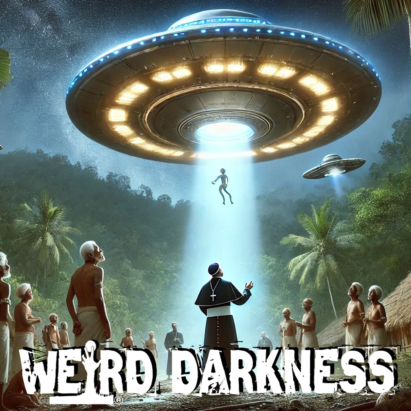 “THE TRUE STORY OF A PRIEST AND A FLYING SAUCER” + More Terrifying True Stories! #WeirdDarkness - podcast episode cover