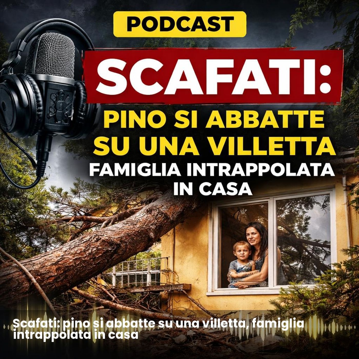Scafati: pino si abbatte su una villetta, famiglia intrappolata in casa episode artwork