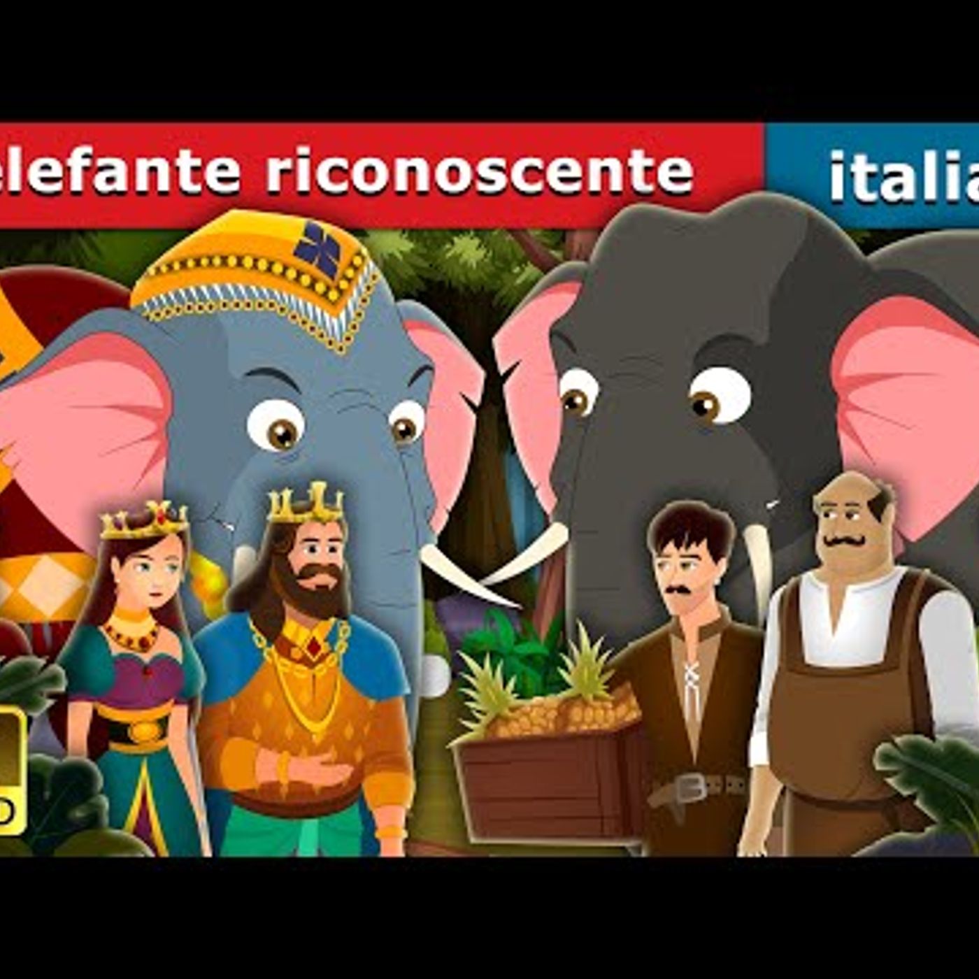 016. L'elefante riconoscente  The Grateful Elephant  Fiabe Italiane