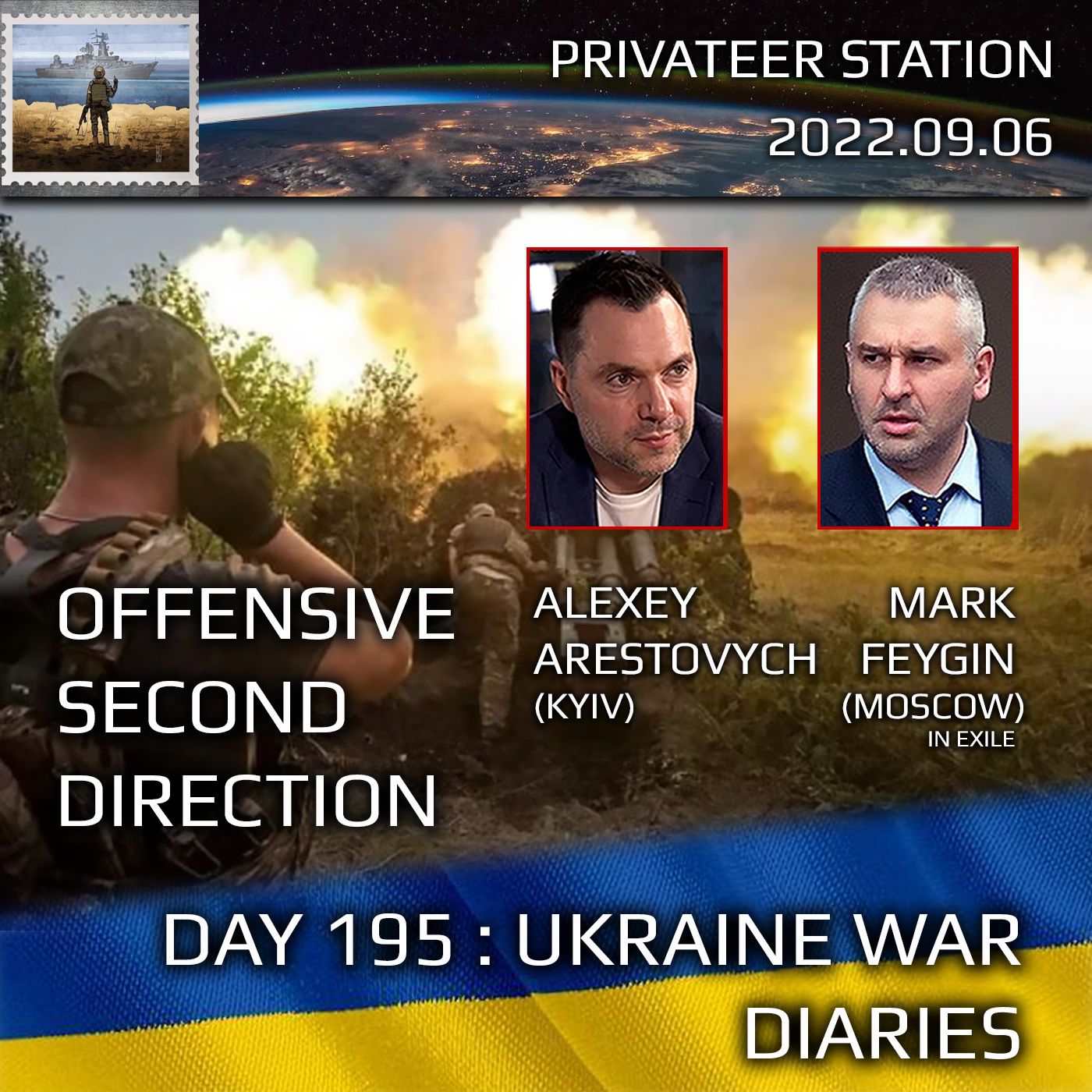 cover of episode War Day 195: Ukraine War Chronicles with Alexey Arestovych & Mark Feygin