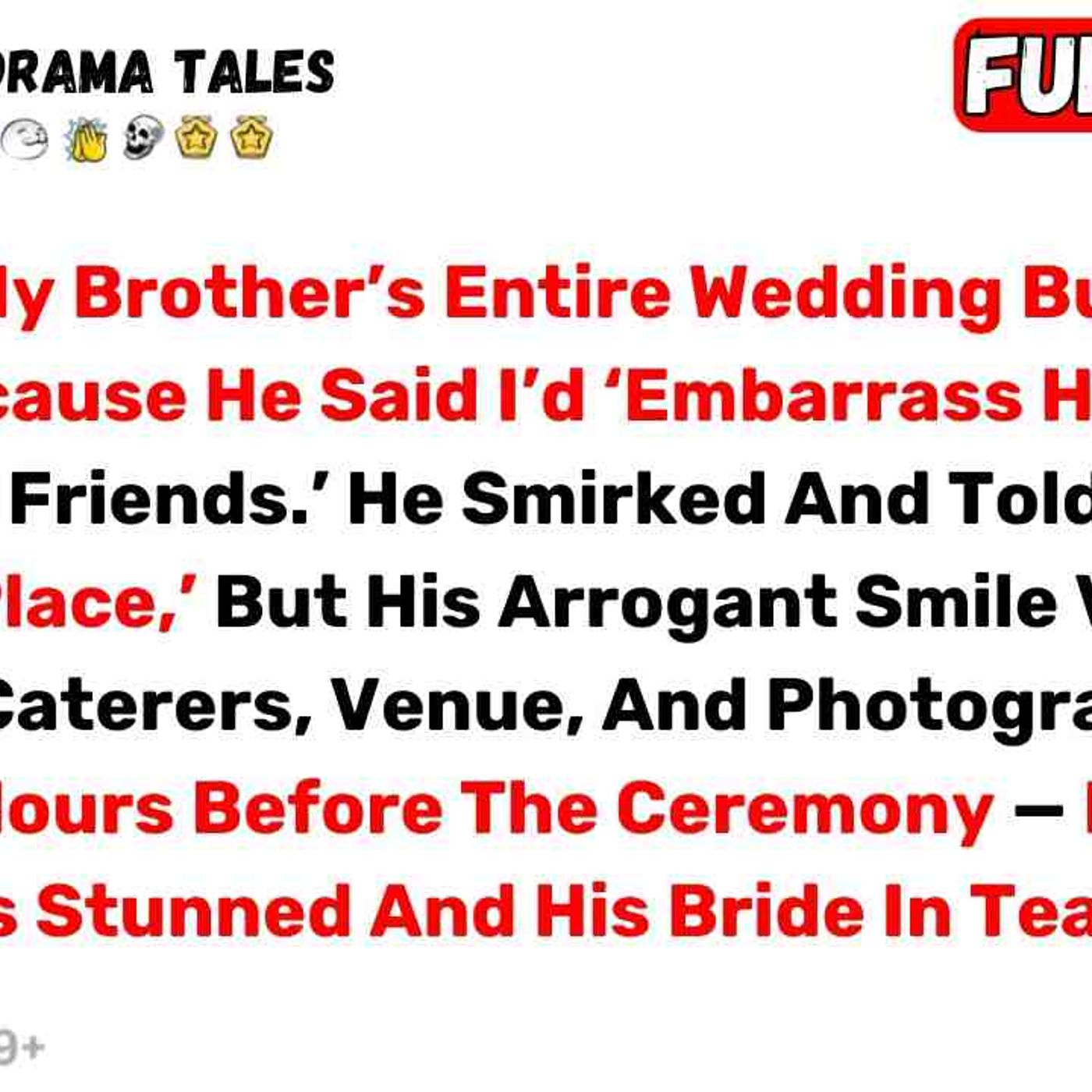 I Paid For My Brother_s Entire Wedding But Wasn_t Invited Because He Said... - Best Reddit Stories episode artwork
