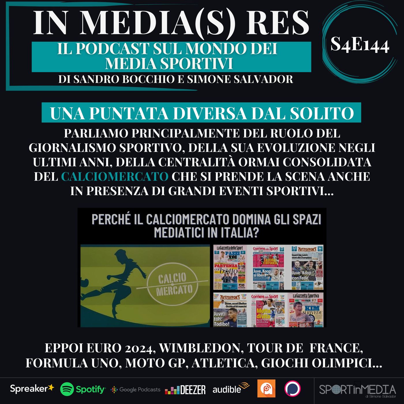 S4E144 | Una straordinaria domenica di Sport | Evoluzione e ruolo dei media sportivi | I grandi eventi di luglio episode artwork