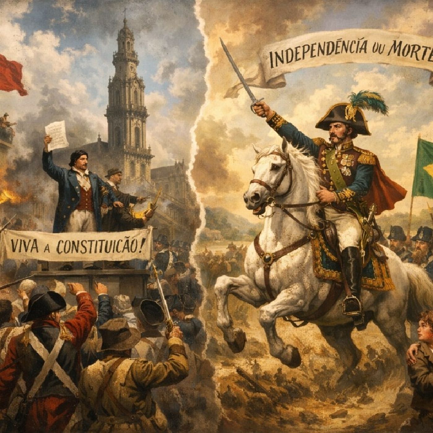 Da revolução do Porto à independência do Brasilpodcast de Edelson Machado episode artwork