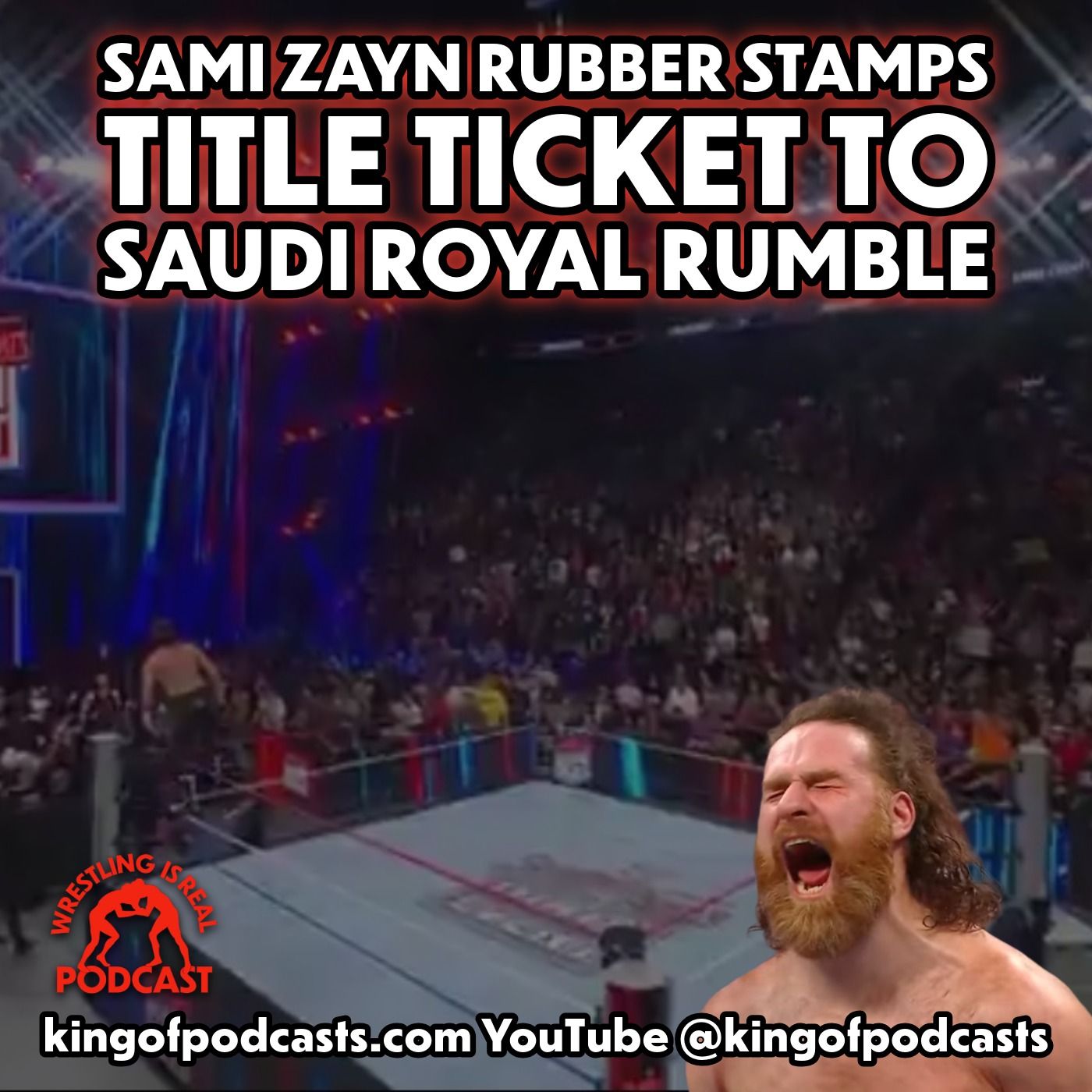 Sami Zayn Rubber Stamps Title Ticket to Saudi Royal Rumble Sami Zayn Rubber Stamps Title Ticket to Saudi Royal Rumble