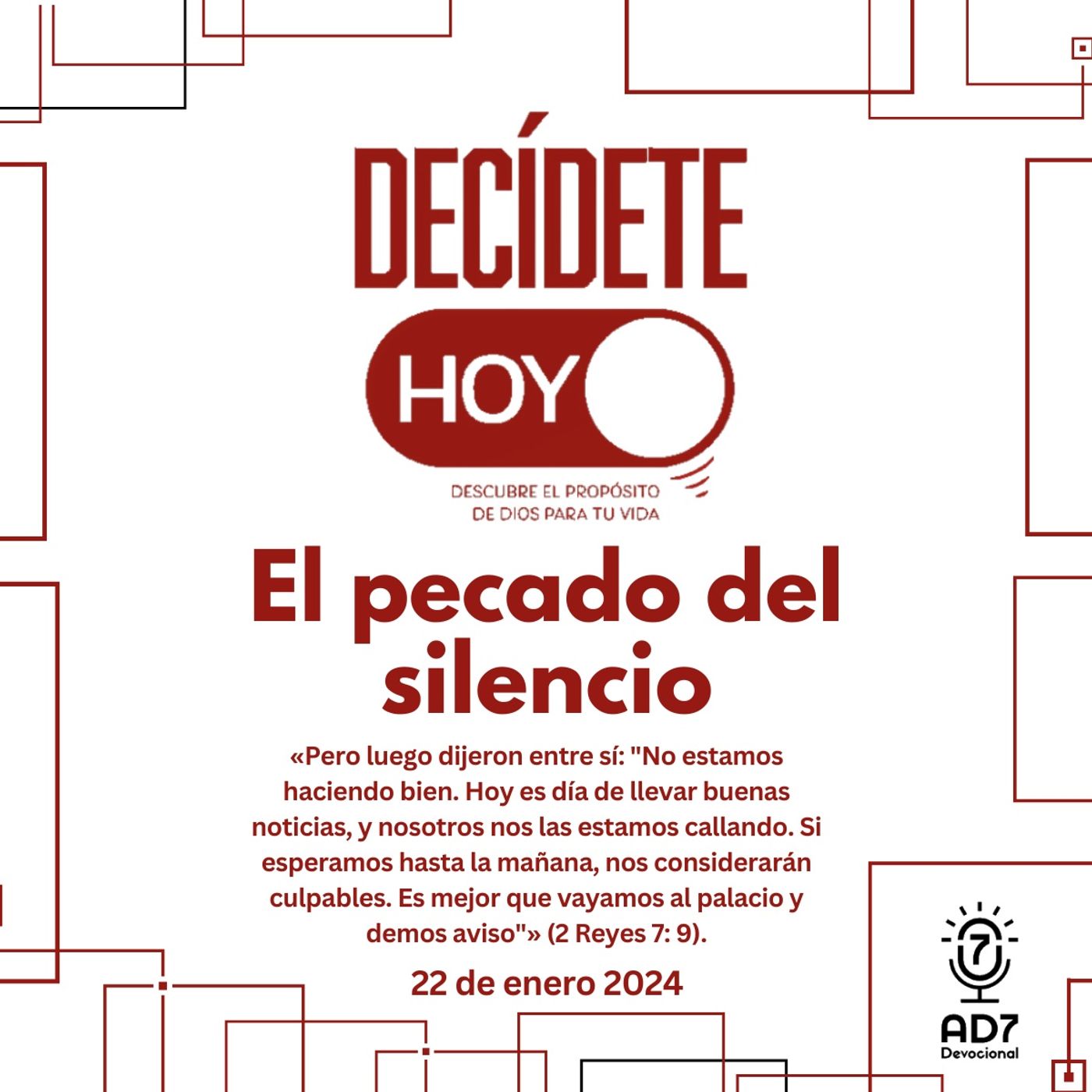 El pecado del silencio | Devocional de Jóvenes | 22 de enero 2024
