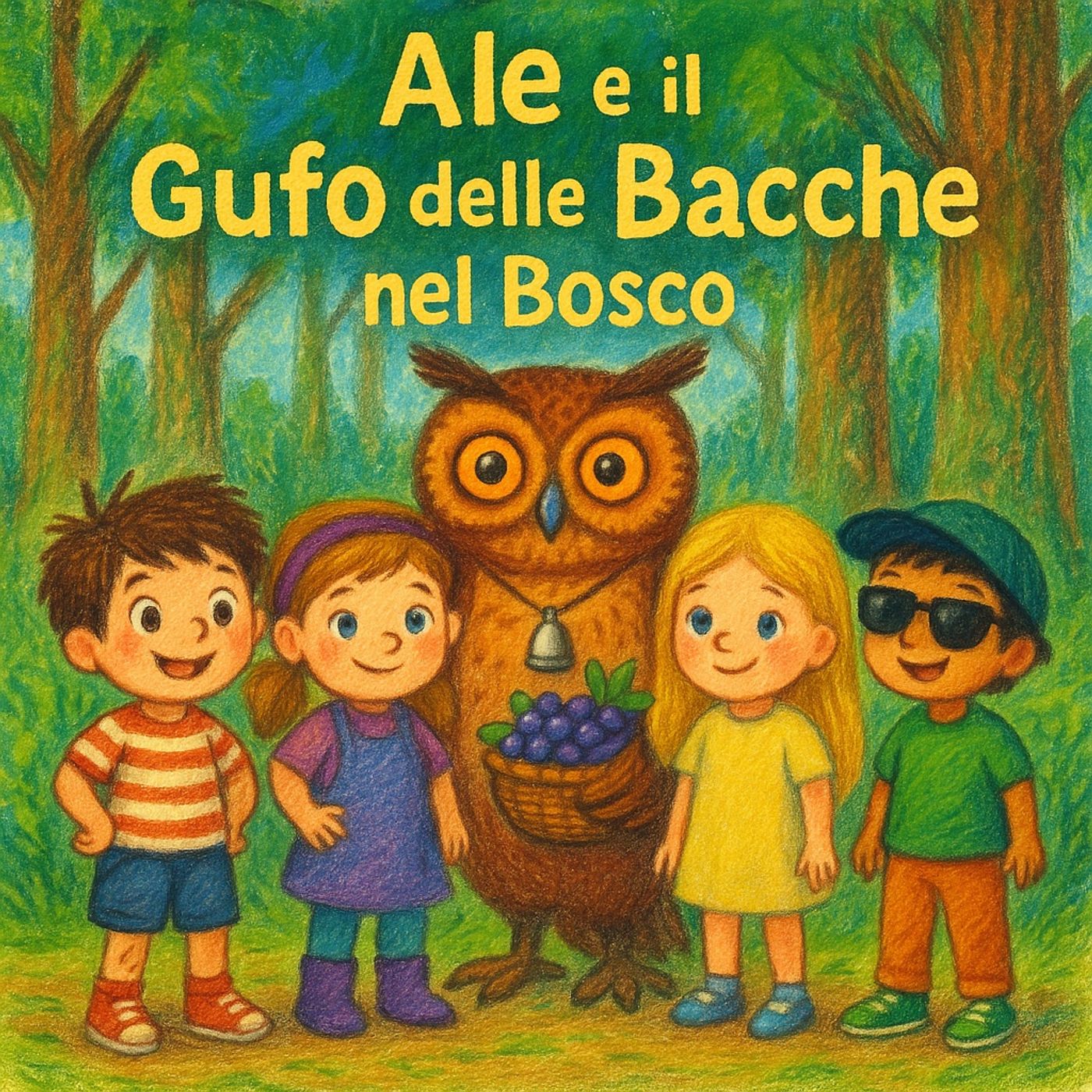 Ale e il Gufo delle Bacche nel Bosco