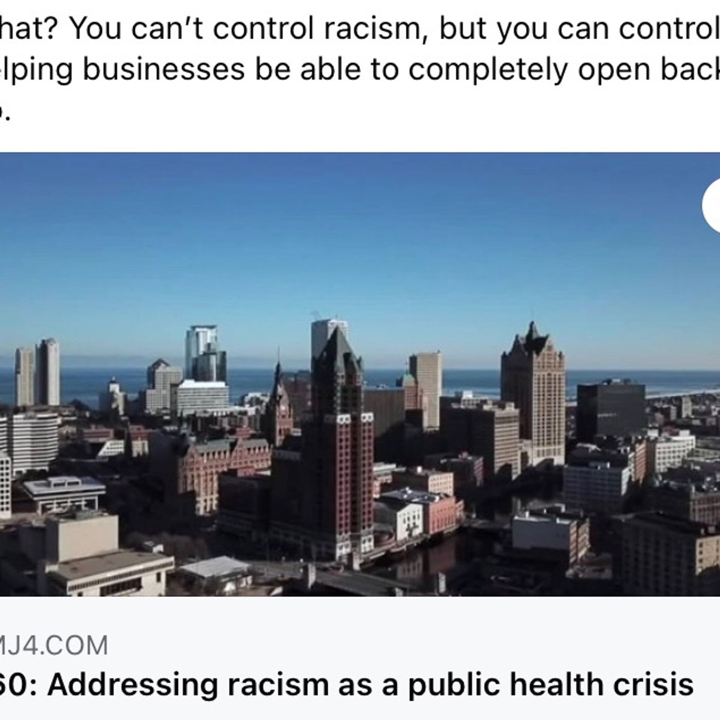 You can’t control racism, but you can control helping businesses be able to completely open back up. episode artwork