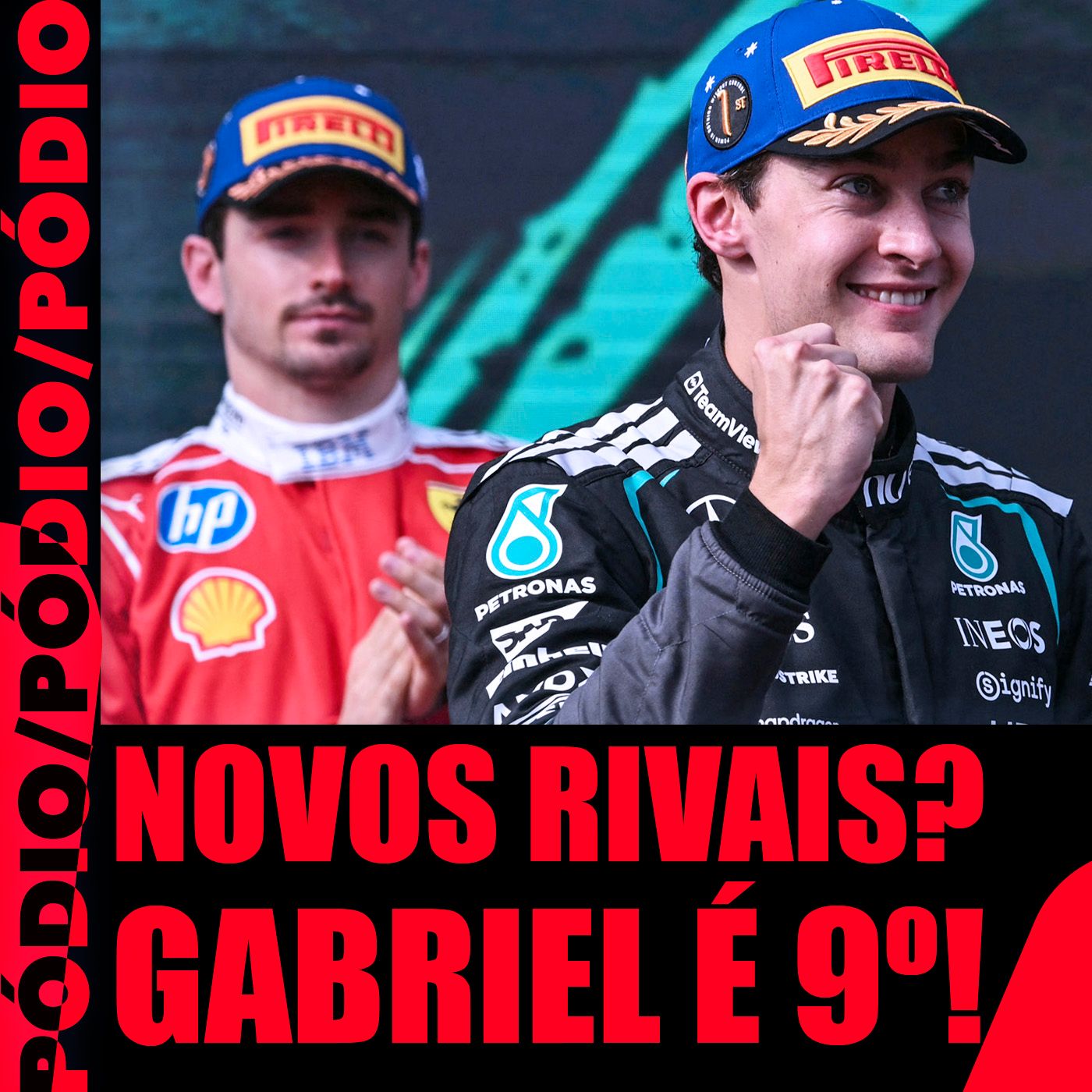 Russell vence pós-duelo com Leclerc, que é 3º | Kimi 2º. Bortoleto 9º! Max brilha e Hamilton aparece episode artwork