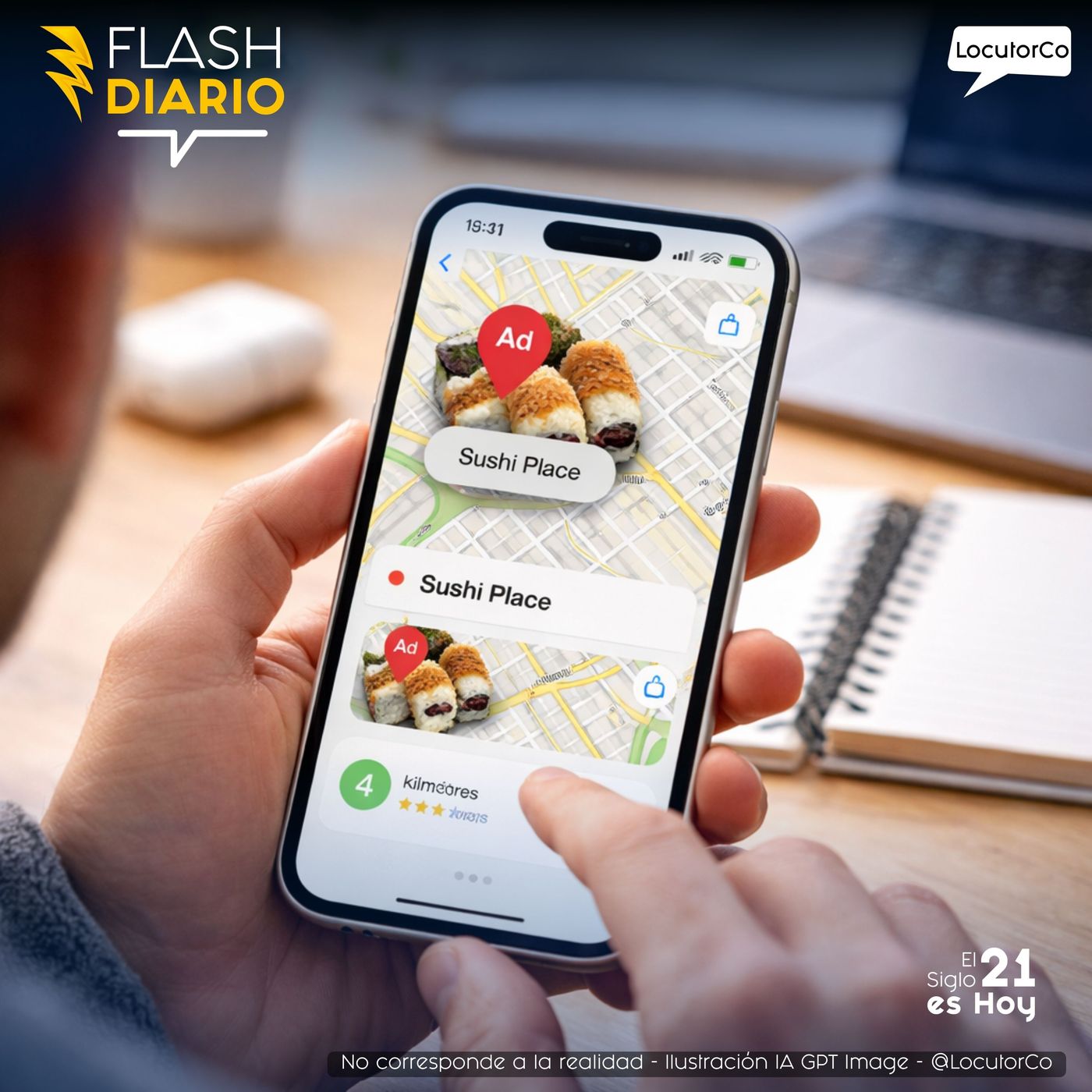 Apple Maps con publicidad