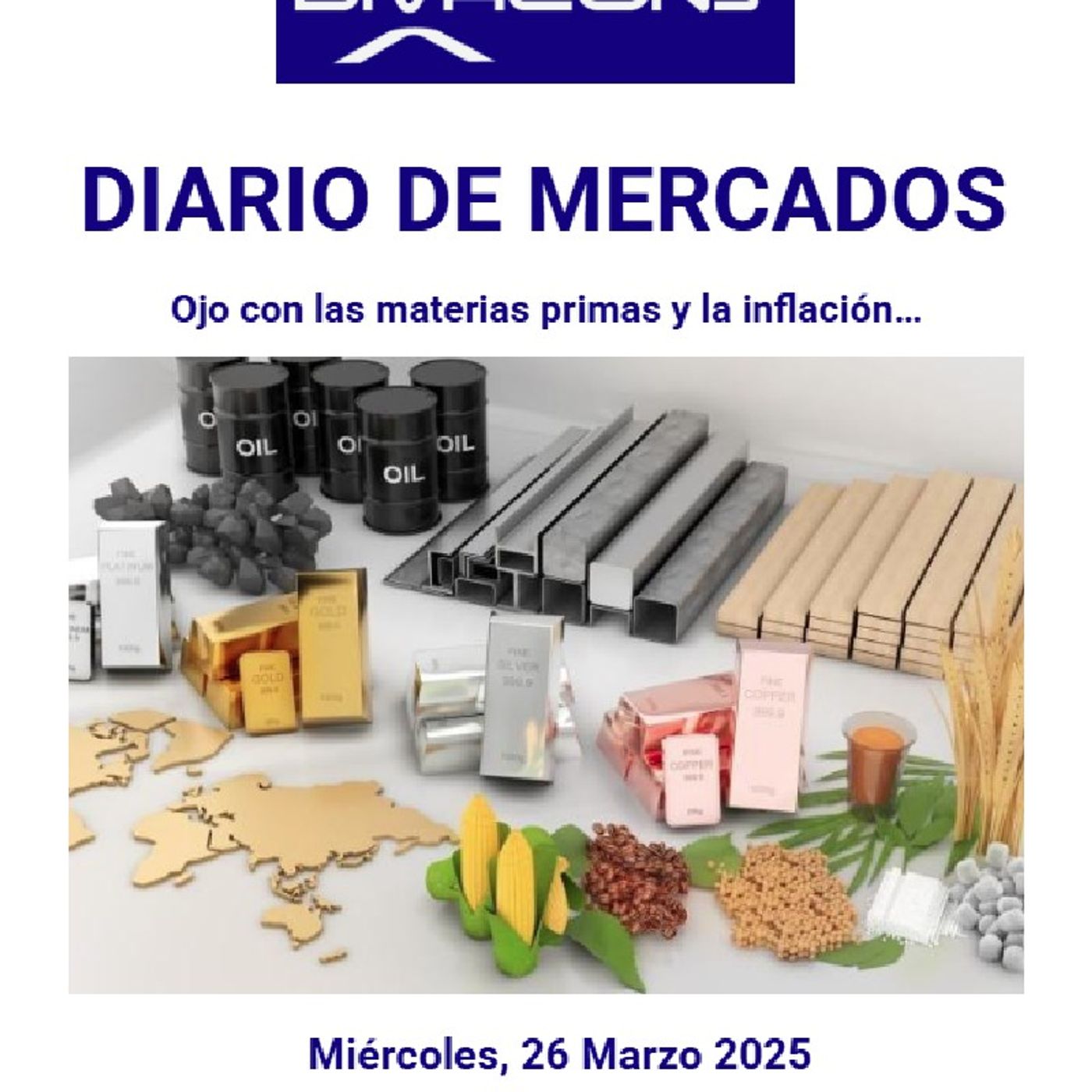 PODCAST en abierto DIARIO DE MERCADOS Miércoles 26 Marzo 2025 episode artwork
