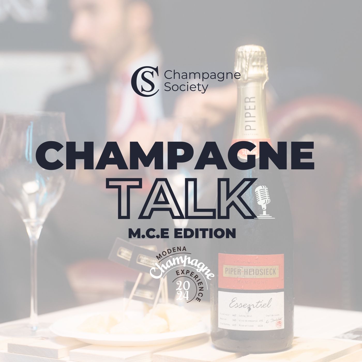 Con Simone Mercati di Biondi Santi, parlando di Piper Heidsieck
