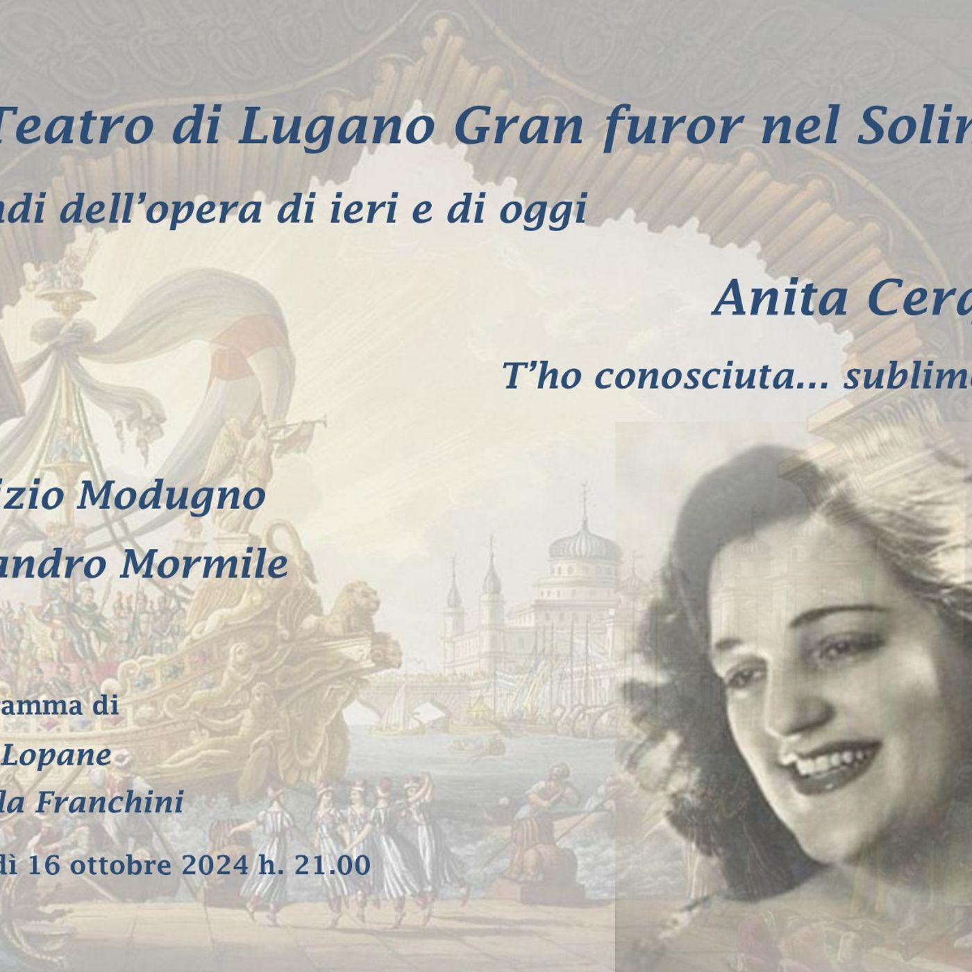 Sul Teatro di Lugano Gran Furor nel Solimano - Anita Cerquetti episode artwork