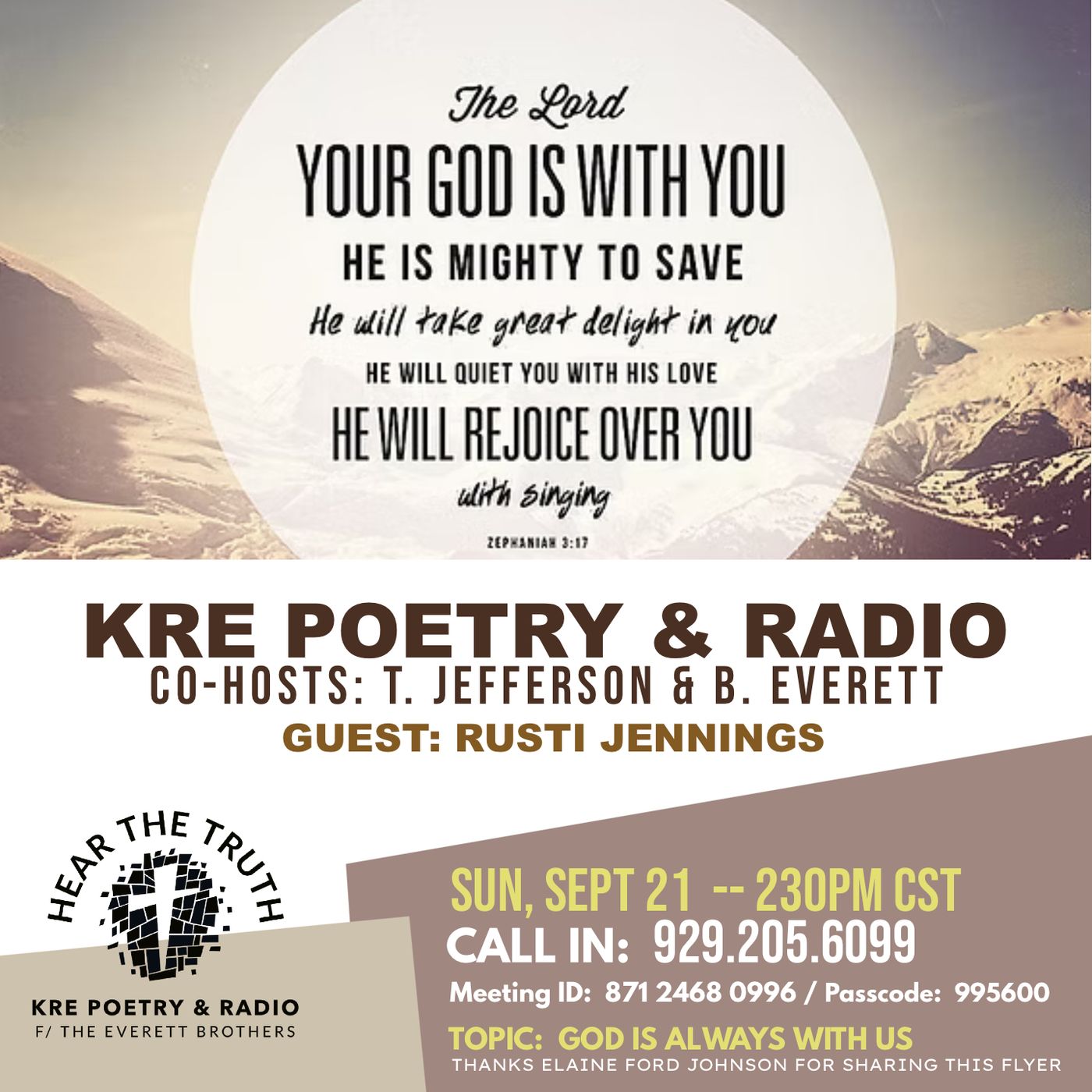 KRE POETRY AND RADIO - EP 143 - GUEST: RUSTI JENNINGS