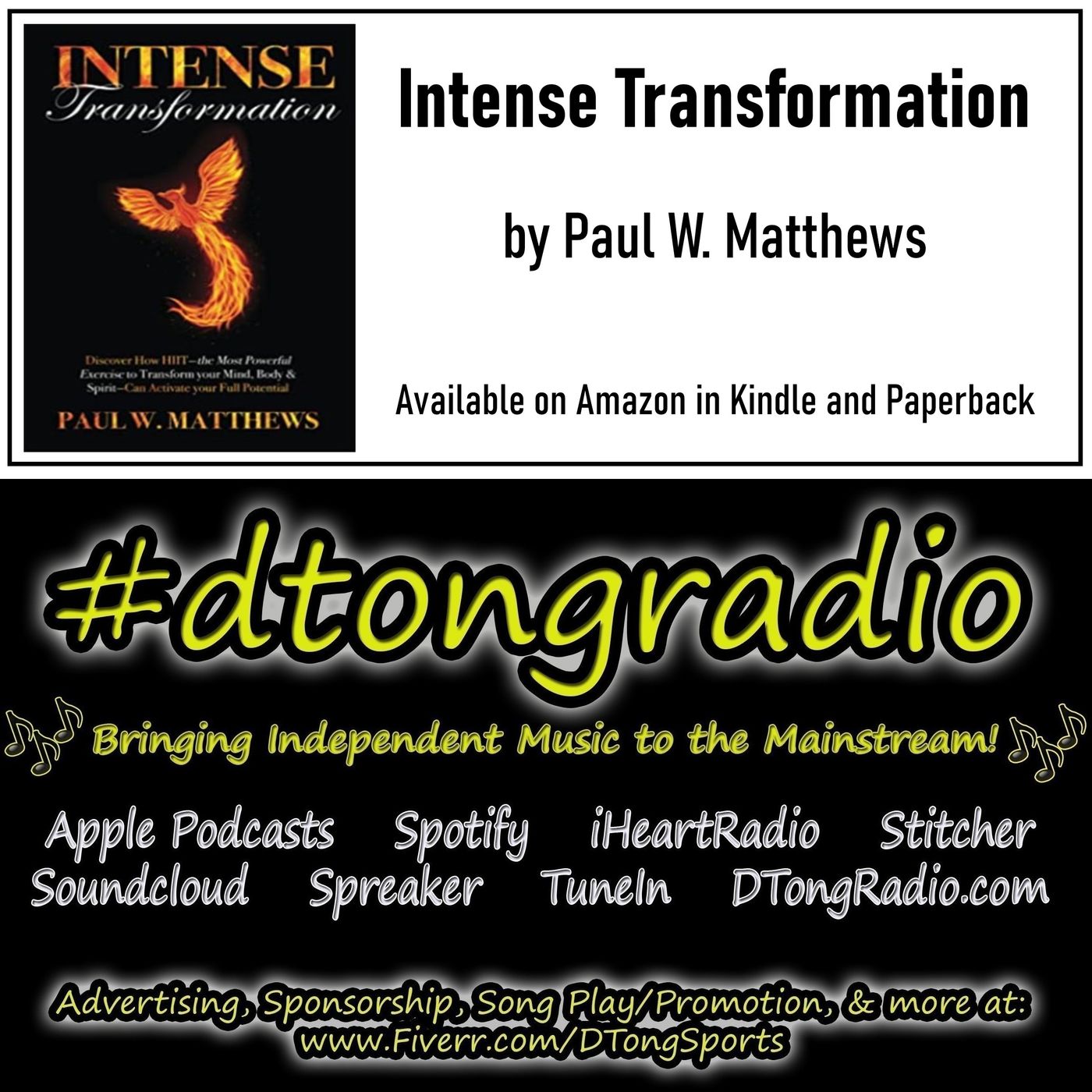 #NewMusicFriday on #dtongradio - Powered by Intense Transformation w/ Paul W Matthews episode artwork