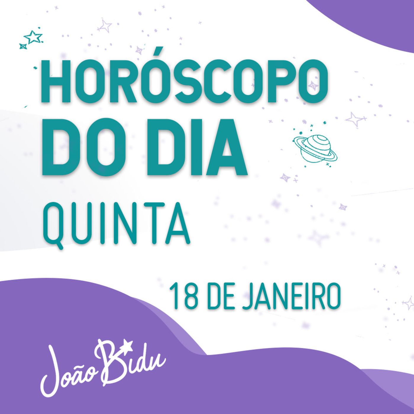 Horóscopo do Dia 18 de Janeiro de 2024 - Quinta | POR JOÃO BIDU episode artwork