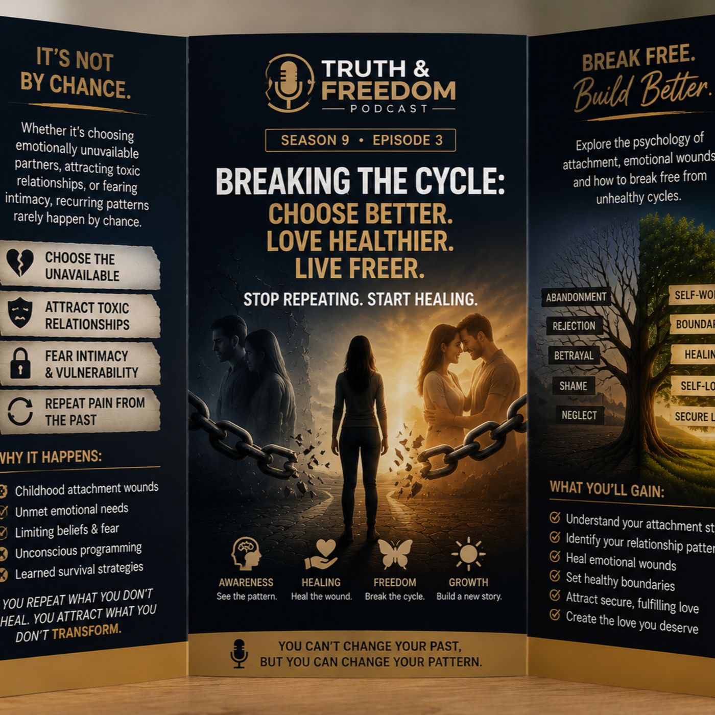 Truth & Freedom Podcast: S 9 Ep 3- Why We Keep Repeating the Same Relationship Patterns episode artwork