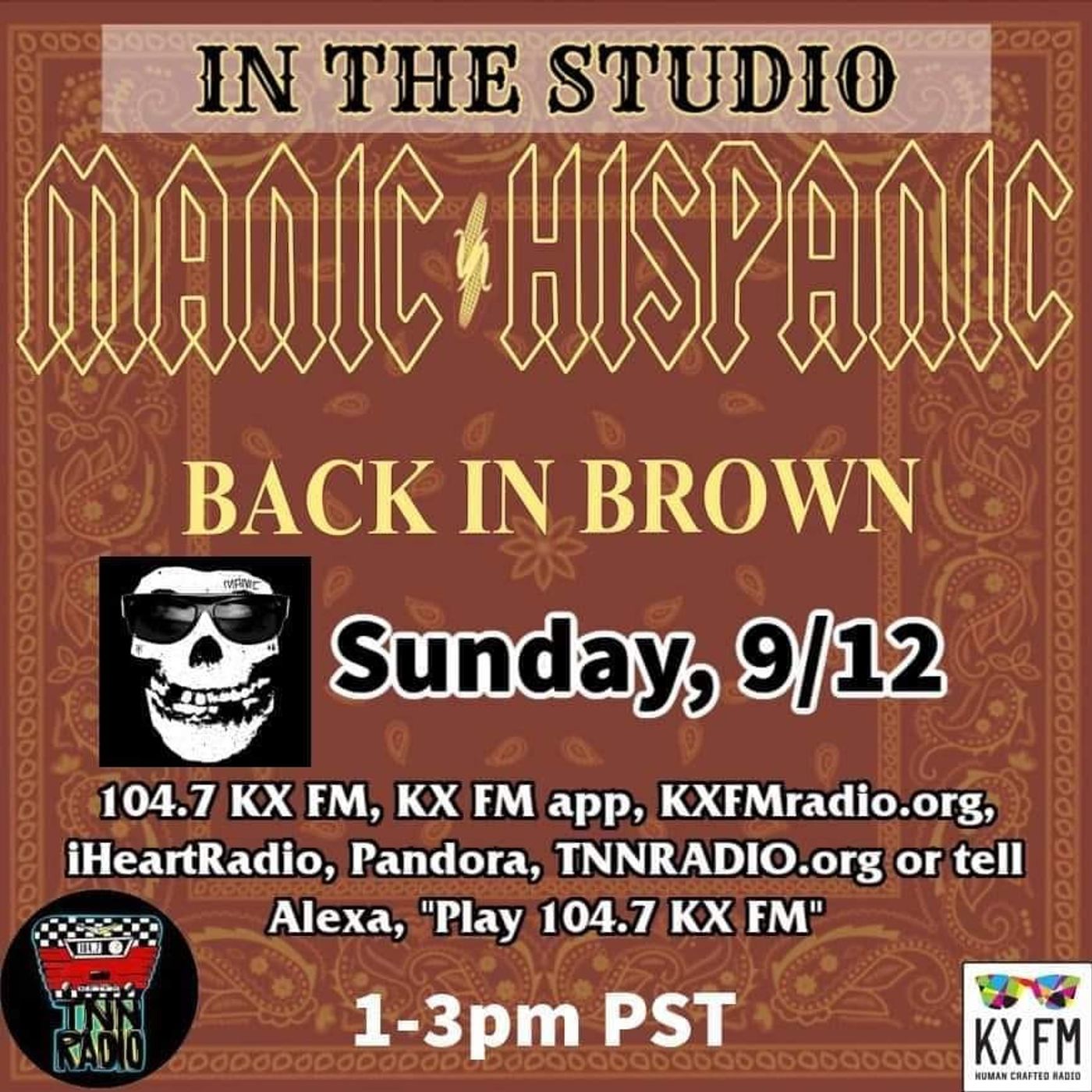 TNN RADIO | September 12, 2021 show with Manic Hispanic and Sellout Events episode artwork