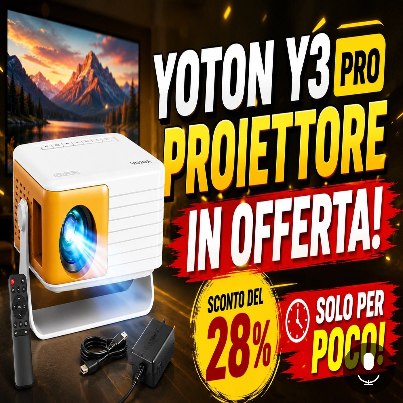 Yoton Y3 proiettore, il mini cinema in offerta episode artwork