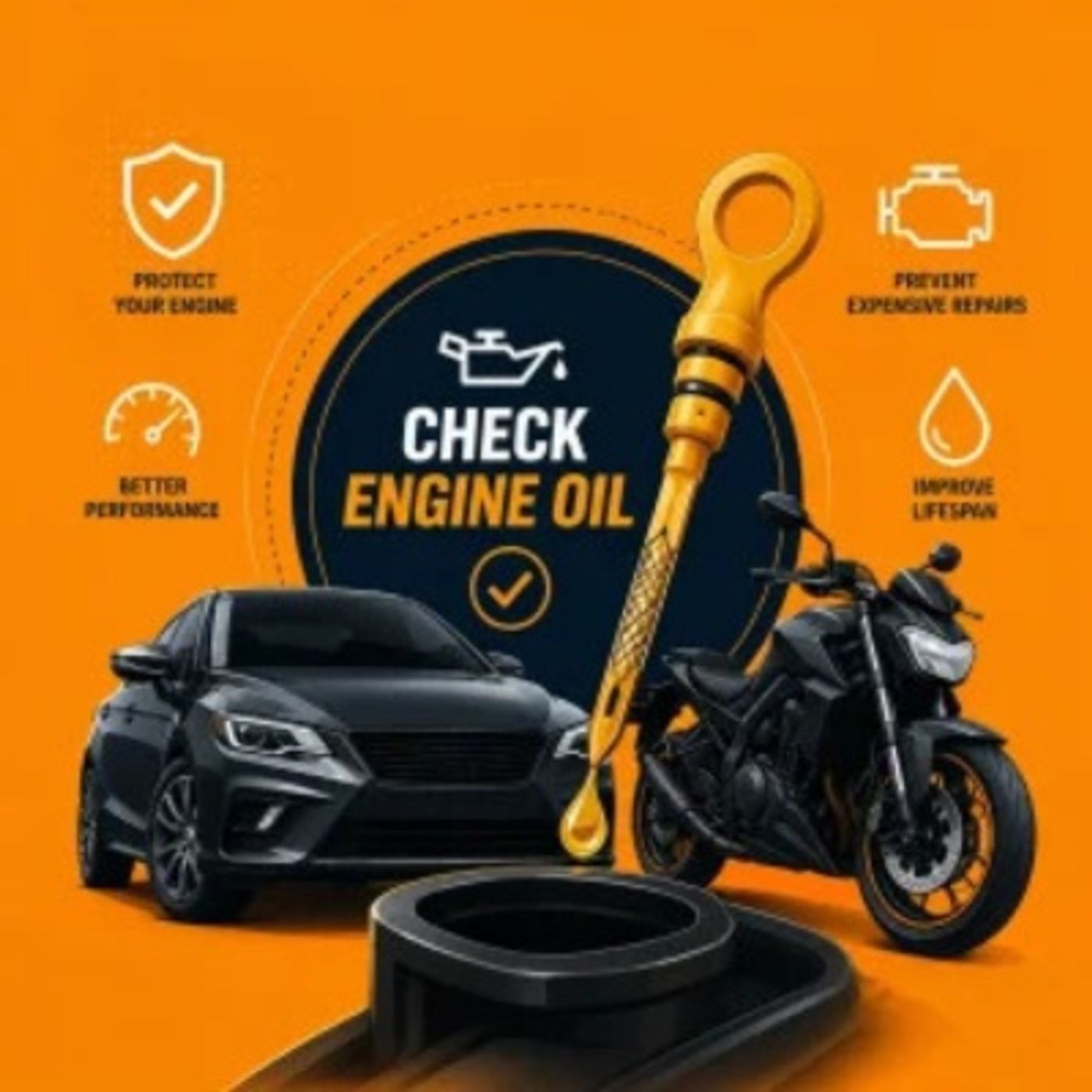 How to check engine oil