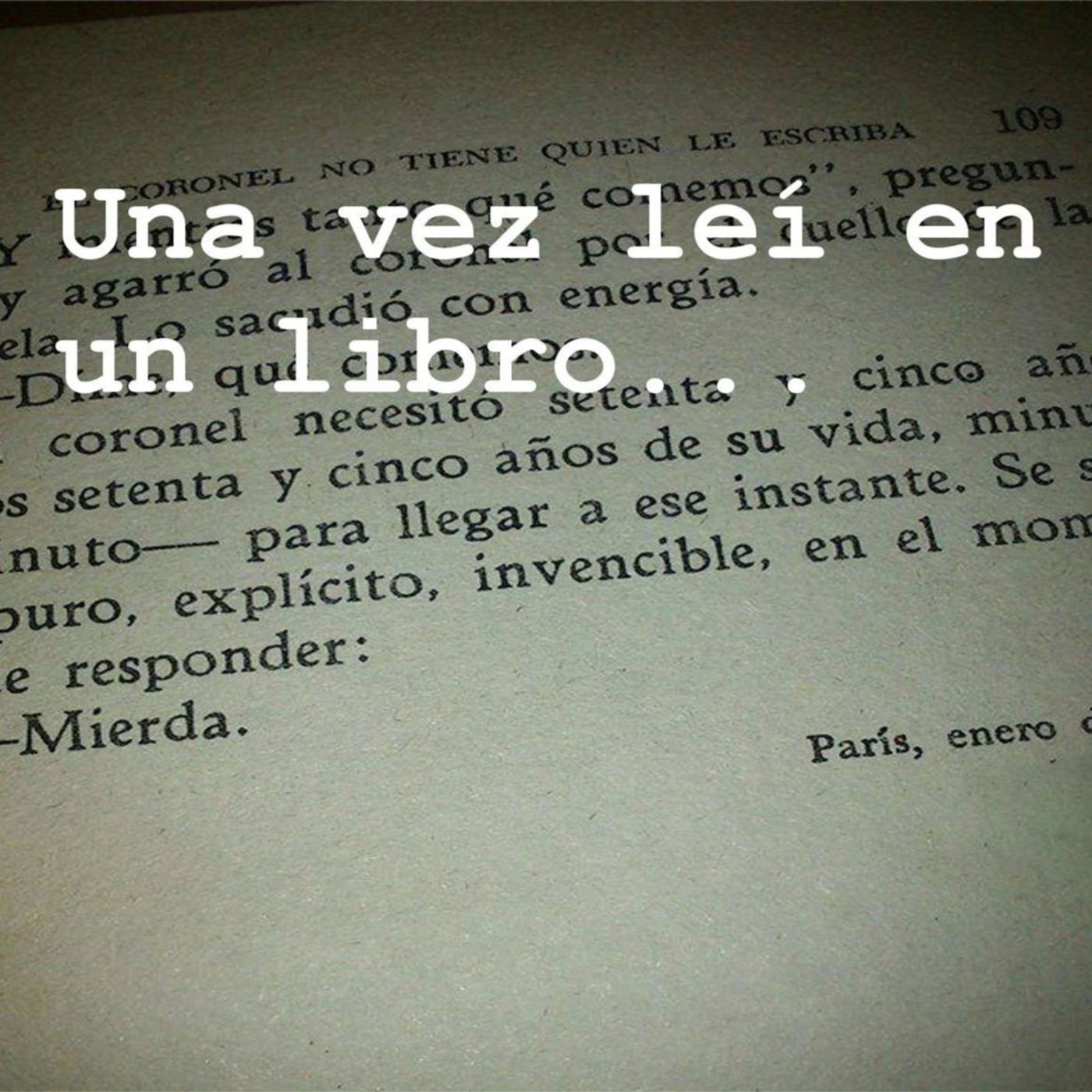 Una vez leí en un libro